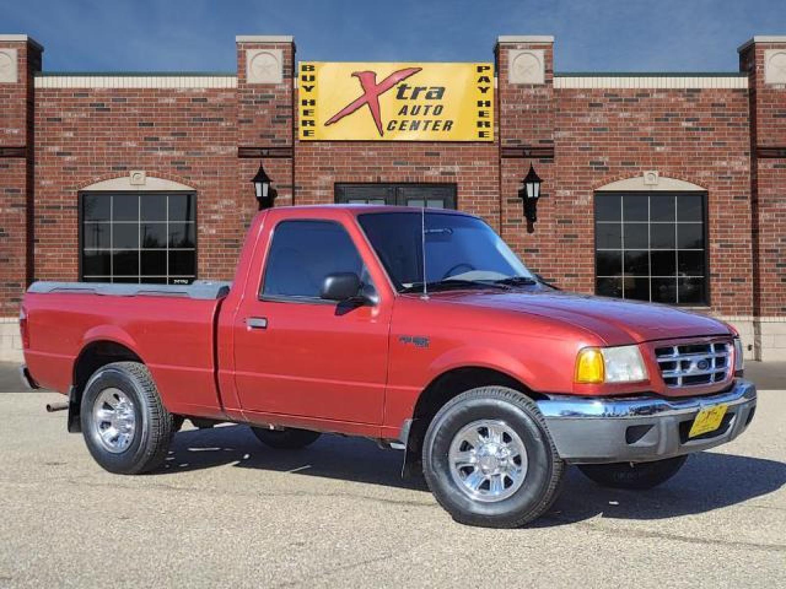 2001 Toreador Red Clearcoat Metallic Ford Ranger XLT (1FTYR10U91P) with an 3.0L V6 150hp 185ft. lbs. Fuel Injected engine, Automatic transmission, located at 1401 N. Hobart, Pampa, TX, 79065, (806) 665-9872, 35.549641, -100.971878 - Photo #0
