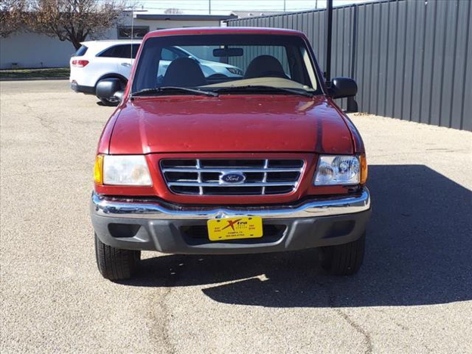 2001 Toreador Red Clearcoat Metallic Ford Ranger XLT (1FTYR10U91P) with an 3.0L V6 150hp 185ft. lbs. Fuel Injected engine, Automatic transmission, located at 1401 N. Hobart, Pampa, TX, 79065, (806) 665-9872, 35.549641, -100.971878 - Photo #1