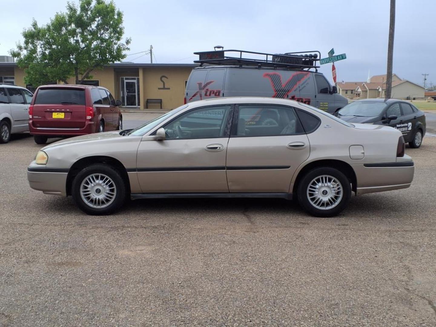 2001 Sandrift Metallic 49u Chevrolet Impala Base (2G1WF55E219) with an 3.4L 3L NA V6 overhead valves (OHV) 12V Fuel Injected engine, 4-Speed Automatic transmission, located at 1401 N. Hobart, Pampa, TX, 79065, (806) 665-9872, 35.549953, -100.975098 - Photo#4