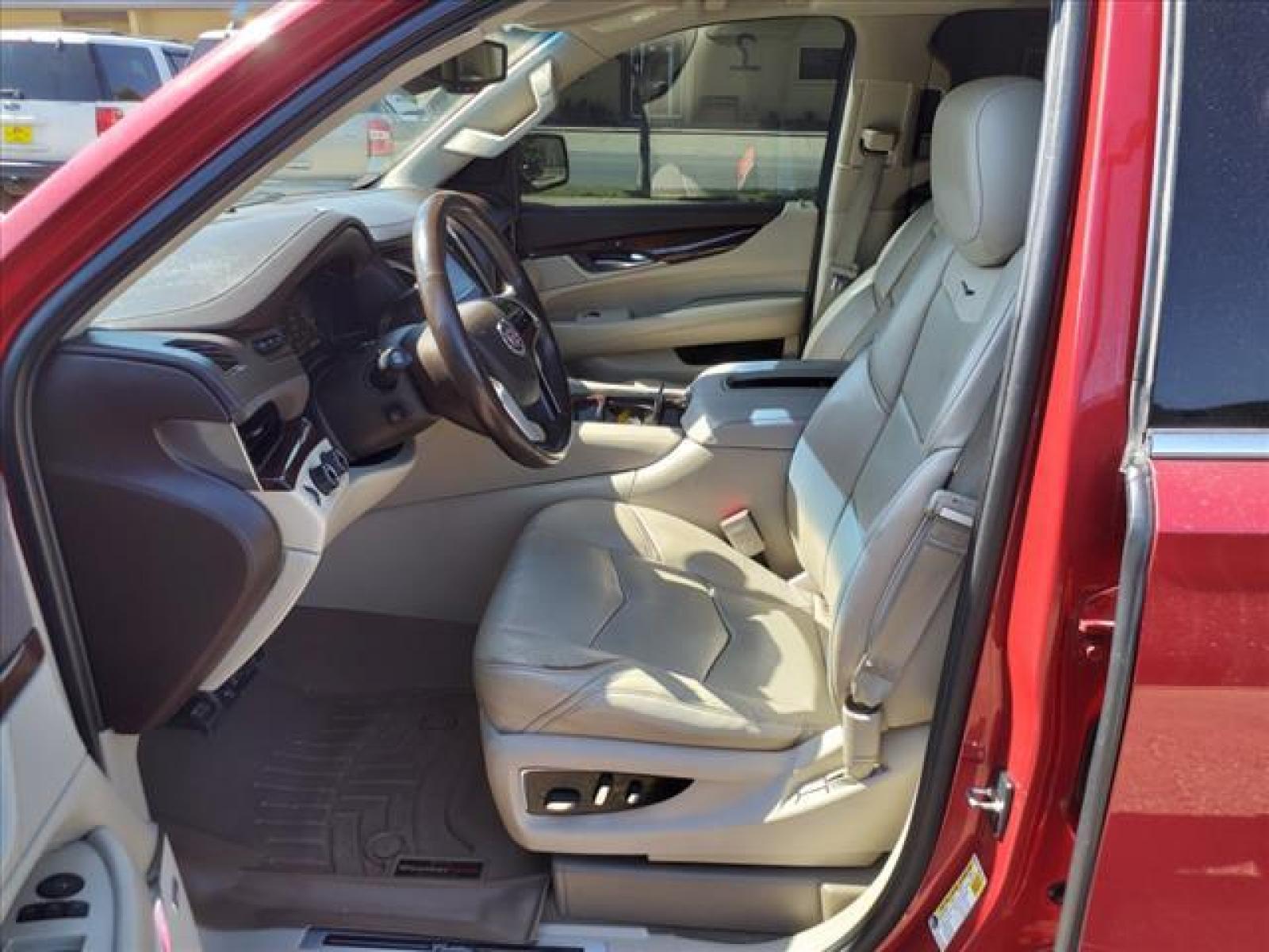 2015 Crystal Red Tintcoat Cadillac Escalade ESV Luxury (1GYS4HKJ8FR) with an 6.2L EcoTec3 6.2L V8 420hp 460 Direct Injection engine, Automatic transmission, located at 1401 N. Hobart, Pampa, TX, 79065, (806) 665-9872, 35.549641, -100.971878 - Photo #5
