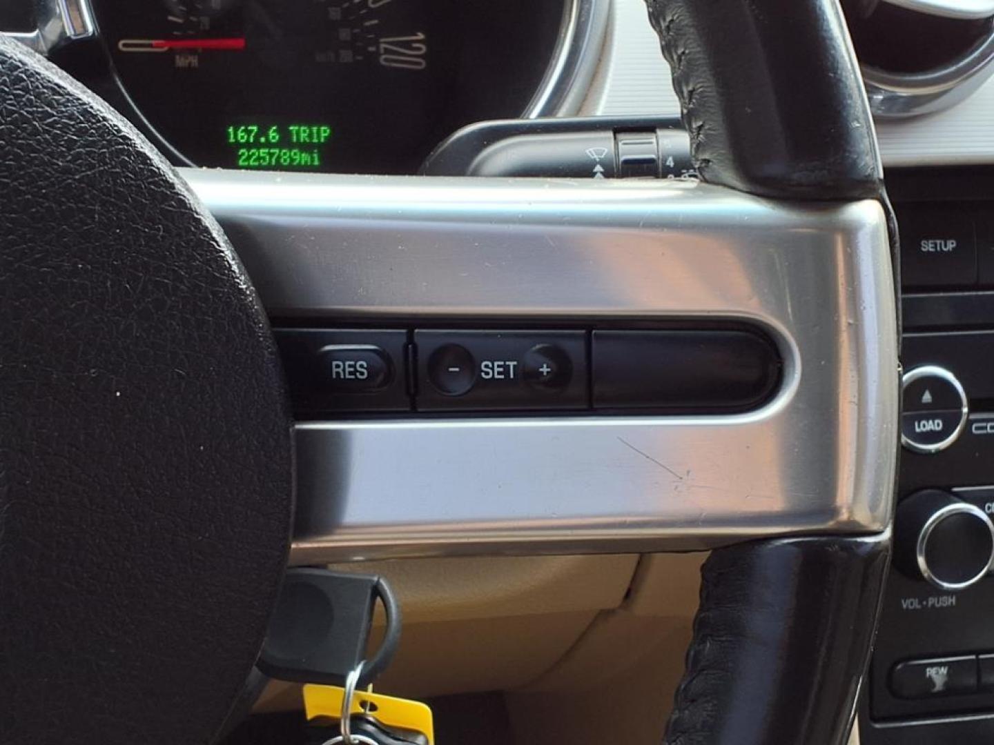 2008 Black Clearcoat Ford Mustang V6 Premium (1ZVHT80N485) with an 4.0L 4.0L V6 210hp 240ft. lbs. Fuel Injected engine, 5-Speed Automatic transmission, located at 1401 N. Hobart, Pampa, TX, 79065, (806) 665-9872, 35.549953, -100.975098 - Photo#8