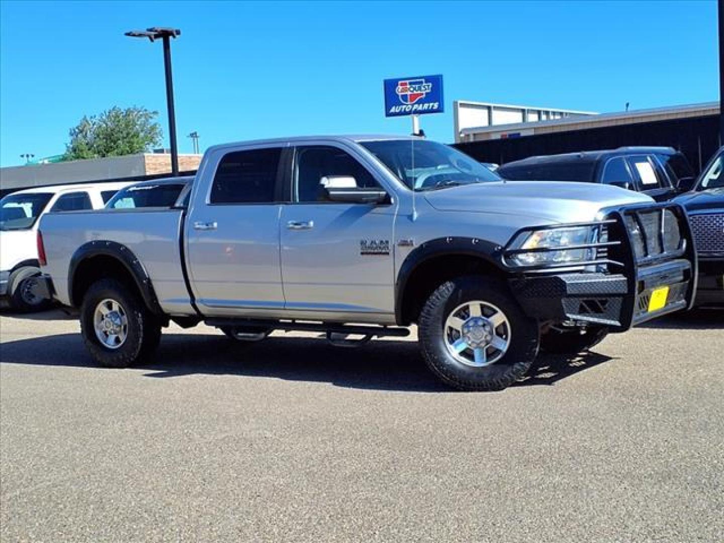 2013 Bright Silver Metallic Clear Coat RAM 2500 Lone Star (3C6TR5DT9DG) with an 5.7L HEMI 5.7L V8 383hp 400ft. lbs. Sequential Multiport Fuel Injection engine, 6-Speed Shiftable Automatic transmission, located at 1401 N. Hobart, Pampa, TX, 79065, (806) 665-9872, 35.549953, -100.975098 - Photo#0