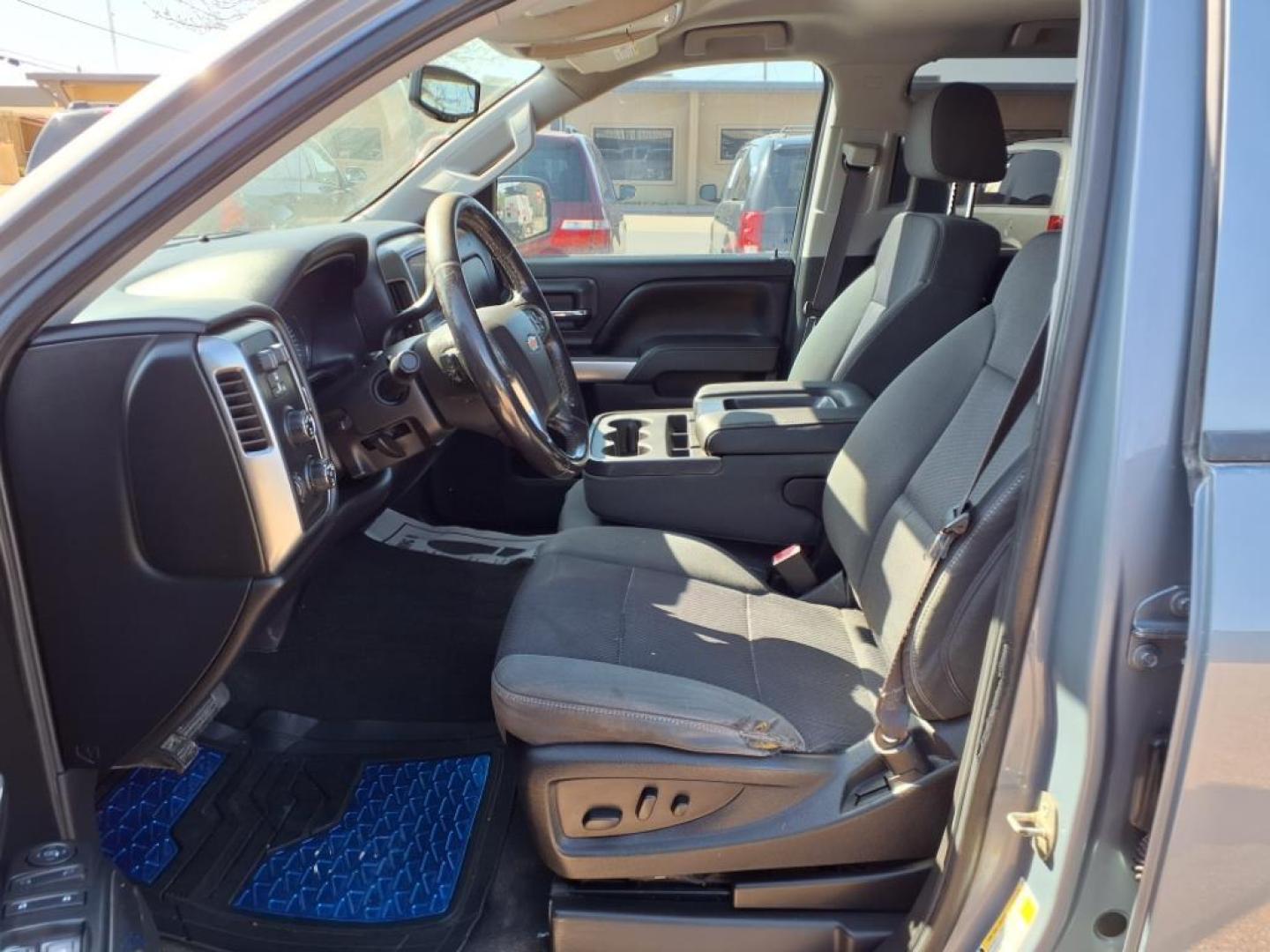 2015 Lt. Blue Chevrolet Silverado 1500 LT (3GCUKREC5FG) with an 5.3L EcoTec3 5.3L V8 355hp 383ft. lbs. Direct Injection engine, 6-Speed Shiftable Automatic w/Overdrive transmission, located at 1401 N. Hobart, Pampa, TX, 79065, (806) 665-9872, 35.549953, -100.975098 - Photo#11