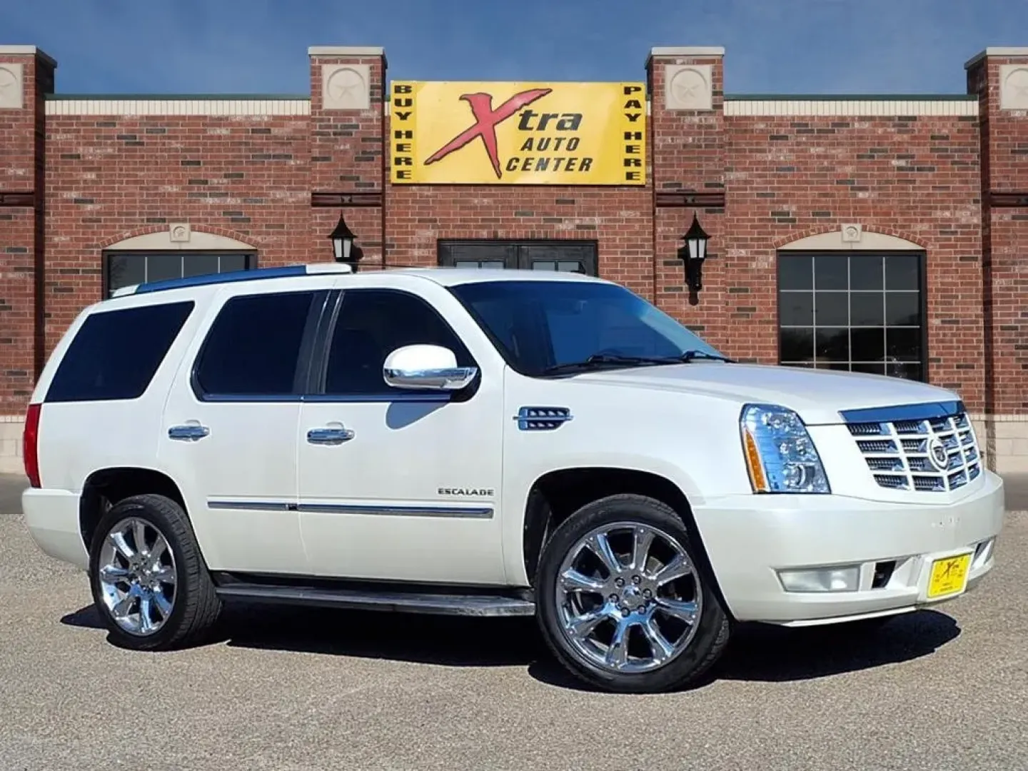 2010 White Diamond Tricoat Cadillac Escalade AWD Luxury (1GYUKBEF8AR) with an Other engine, Automatic transmission, located at 1401 N. Hobart, Pampa, TX, 79065, (806) 665-9872, 35.549953, -100.975098 - Experience the ultimate blend of luxury and versatility with our stunning 2010 Cadillac Escalade AWD Luxury, now available at Xtra Auto Center in Pampa, TX. This iconic SUV is not just a vehicle; it's a lifestyle statement, perfect for families seeking space, comfort, and performance. With room for - Photo#0