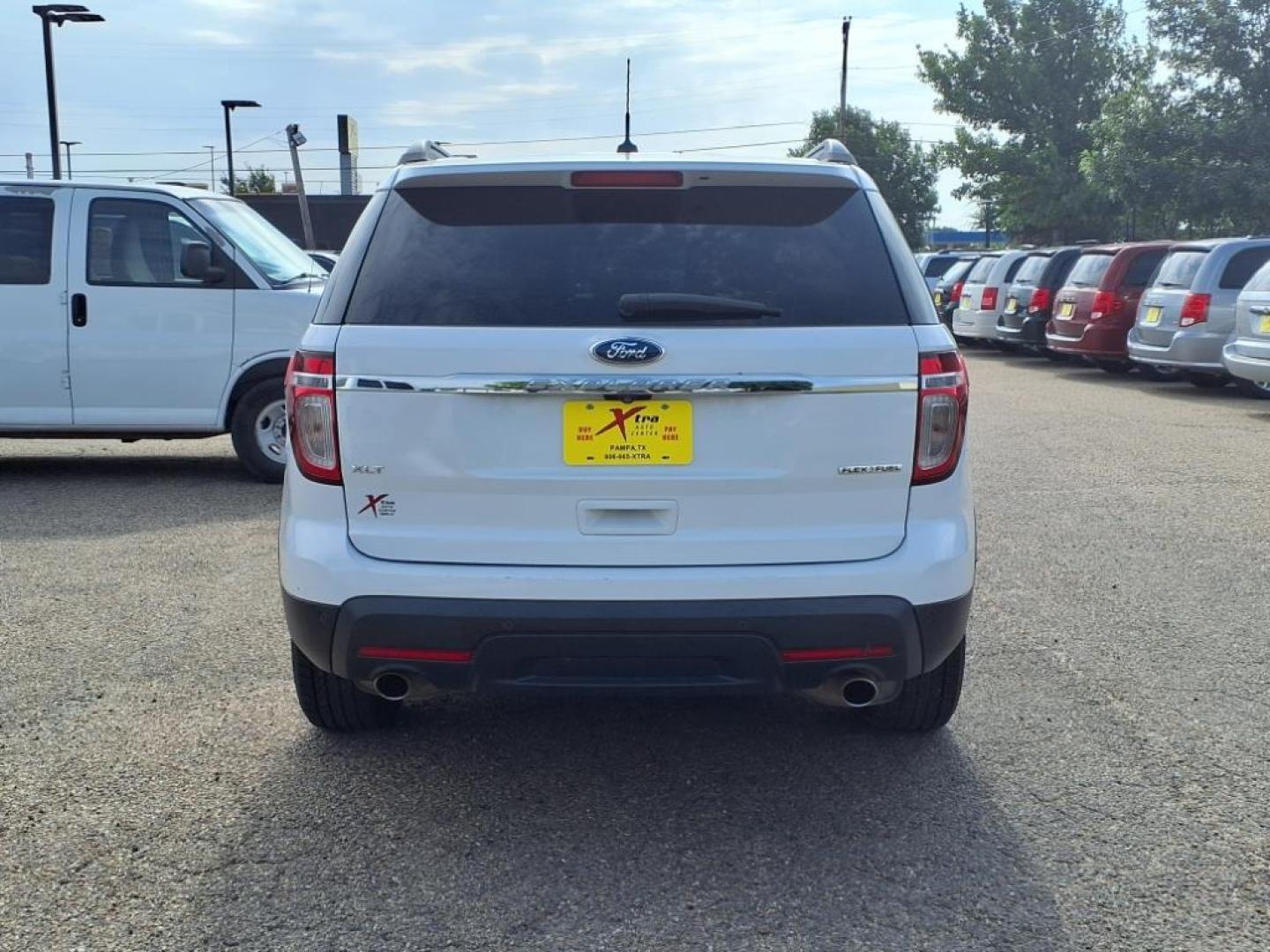 2014 Oxford White Ford Explorer XLT (1FM5K7D80EG) with an 3.5L 3.5L V6 290hp 255ft. lbs. Direct Injection engine, 6-Speed Shiftable Automatic transmission, located at 1401 N. Hobart, Pampa, TX, 79065, (806) 665-9872, 35.549953, -100.975098 - Photo#3