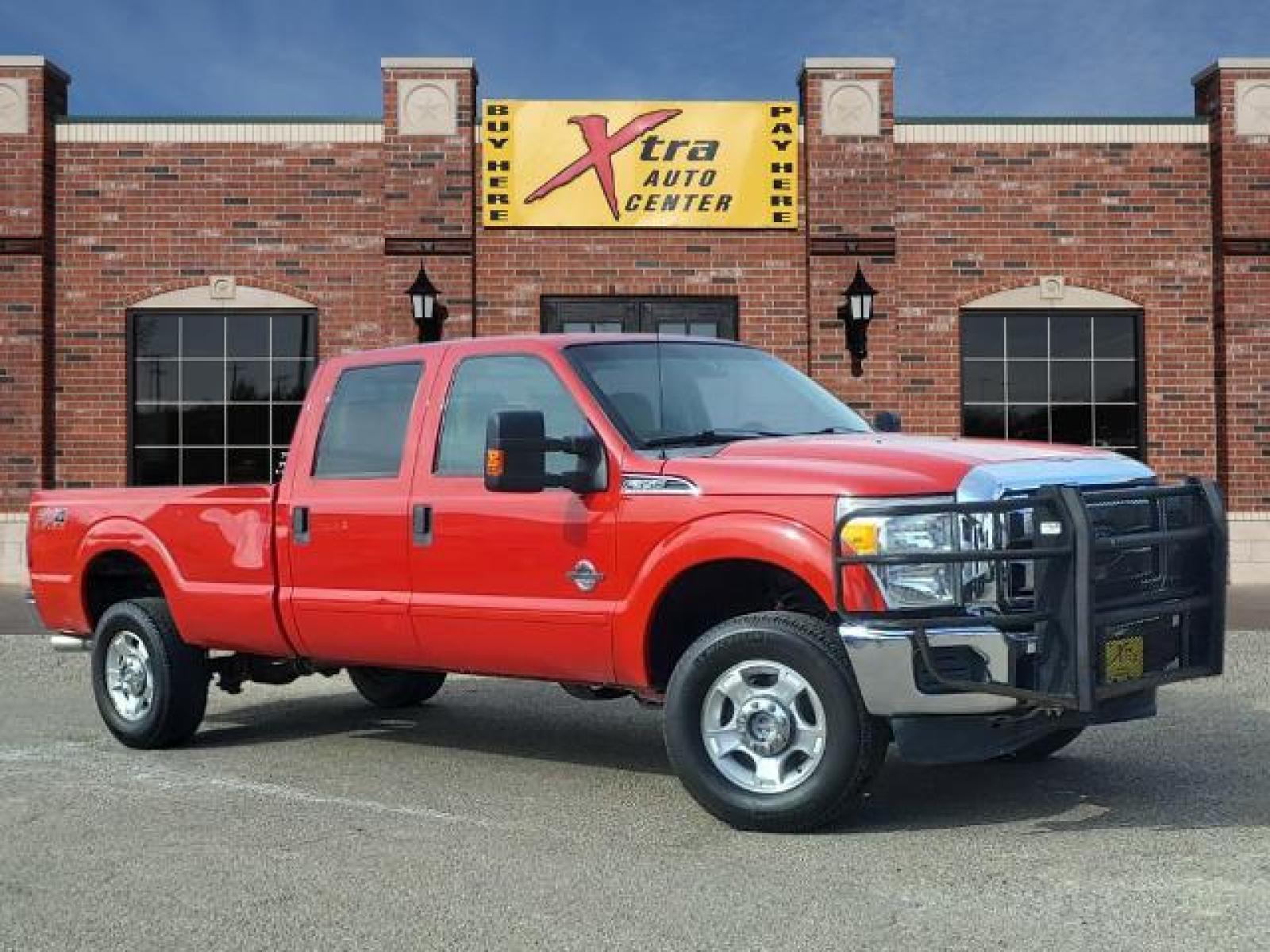 2012 Vermillion Red Ford F-350 Super Duty XLT (1FT8W3BT2CE) with an 6.7L Power Stroke 6.7L Biodies Common Rail Direct Injection engine, 6-Speed Shiftable Automatic transmission, located at 1401 N. Hobart, Pampa, TX, 79065, (806) 665-9872, 35.549641, -100.971878 - Photo #0