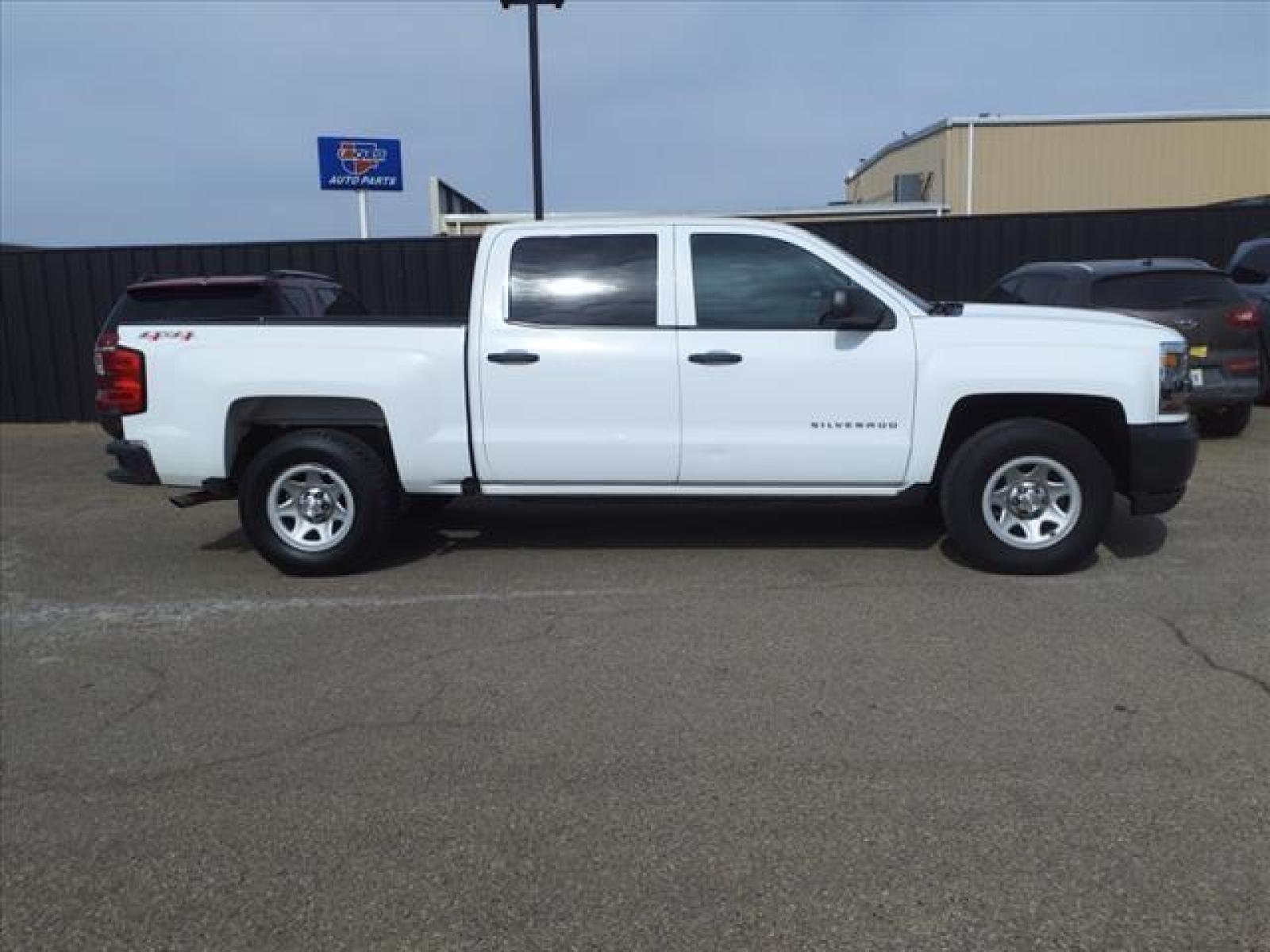 2017 Summit White Chevrolet Silverado 1500 Work Truck (3GCUKNEC6HG) with an 5.3L EcoTec3 5.3L V8 355hp 383 Direct Injection engine, 6-Speed Shiftable Automatic w/Overdrive transmission, located at 1401 N. Hobart, Pampa, TX, 79065, (806) 665-9872, 35.549641, -100.971878 - Photo #2