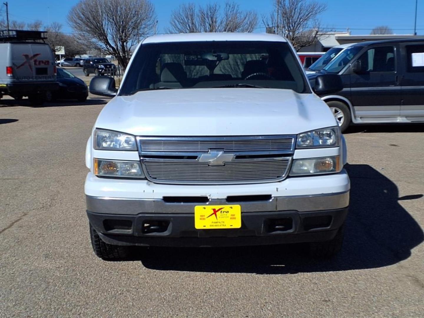 2007 White Chevrolet Silverado 1500 LS (2GCEK13Z971) with an 4 Cylinder Fuel Injected engine, Automatic transmission, located at 1401 N. Hobart, Pampa, TX, 79065, (806) 665-9872, 35.549953, -100.975098 - Photo#1