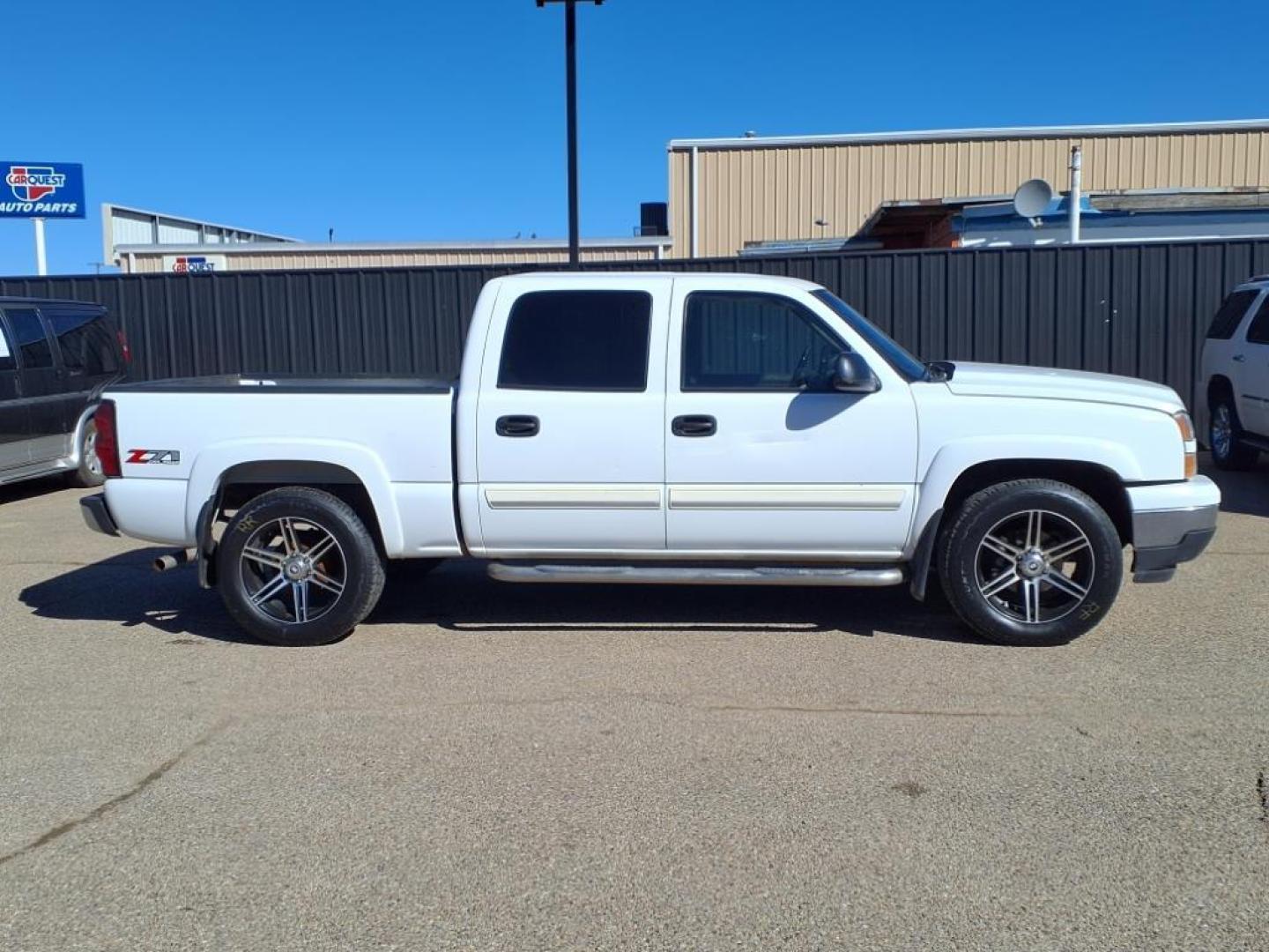 2007 White Chevrolet Silverado 1500 LS (2GCEK13Z971) with an 4 Cylinder Fuel Injected engine, Automatic transmission, located at 1401 N. Hobart, Pampa, TX, 79065, (806) 665-9872, 35.549953, -100.975098 - Photo#2