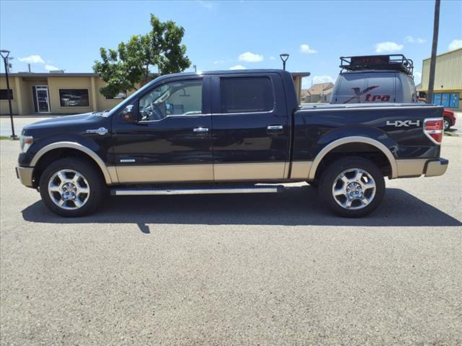 2014 Tuxedo Black Metallic/Pale Adobe Metallic Ford F-150 King Ranch (1FTFW1ETXEK) with an 3.5L EcoBoost 3.5L Twin Turbo Direct Injection engine, 6-Speed Shiftable Automatic transmission, located at 1401 N. Hobart, Pampa, TX, 79065, (806) 665-9872, 35.549641, -100.971878 - Photo #4