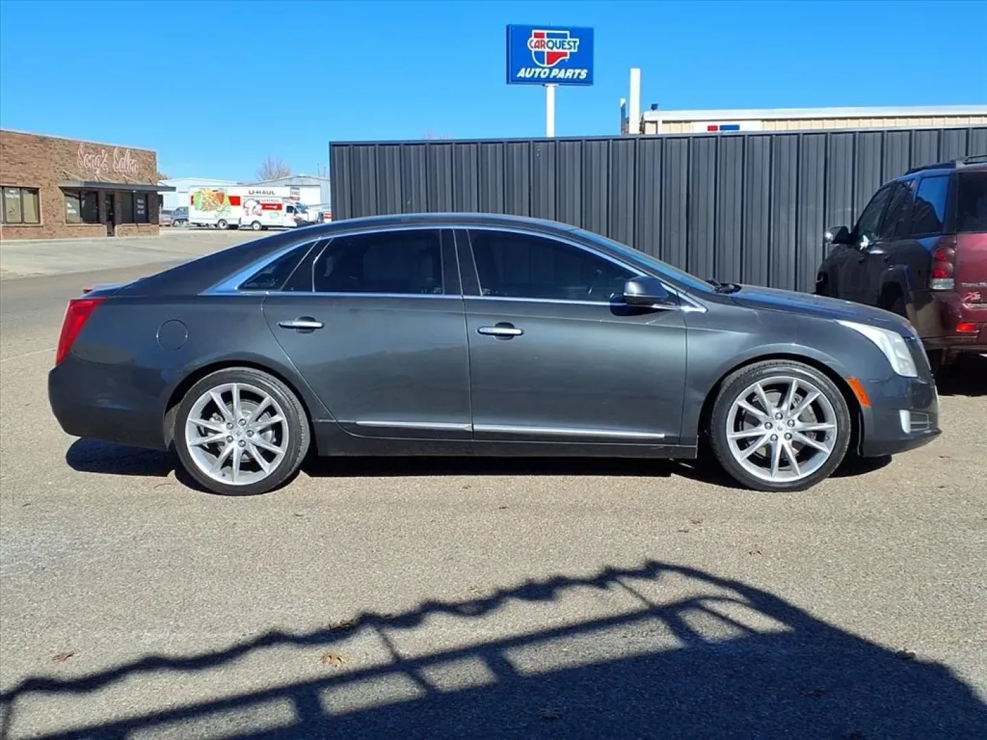 2013 Sapphire Blue Metallic Gxh Cadillac XTS PREMIUM COLLECT (2G61S5S31D9) with an 3.6L engine, Automatic transmission, located at 1401 N. Hobart, Pampa, TX, 79065, (806) 665-9872, 35.549953, -100.975098 - **Experience Luxury and Comfort with the 2013 Cadillac XTS - Perfect for Your Next Adventure!**<br /> <br /> If you're in the market for a sophisticated vehicle that seamlessly blends luxury with practicality, look no further than the stunning 2013 Cadillac XTS. This premium sedan is not just a car; - Photo#2