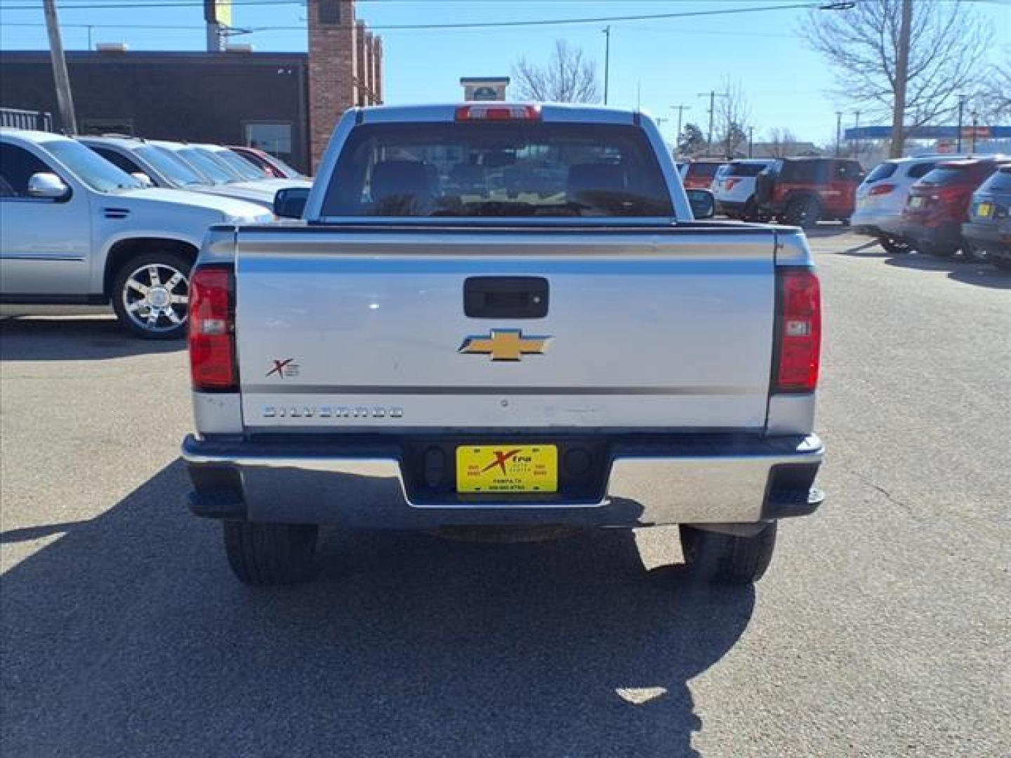 2015 Silver Ice Metallic Gan Chevrolet Silverado 1500 LS (1GCNCPEH8FZ) with an 4.3L EcoTec3 4.3L Flex Fuel V6 285hp 305ft. lbs. Direct Injection engine, 6-Speed Automatic w/Overdrive transmission, located at 1401 N. Hobart, Pampa, TX, 79065, (806) 665-9872, 35.549953, -100.975098 - Photo#3