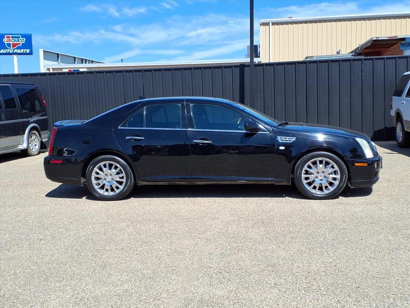 2009 Black Raven Cadillac STS V6 Luxury (1G6DK67V290) with an 3.6L 3.6L V6 302hp 272ft. lbs. Direct Injection engine, 6-Speed Shiftable Automatic transmission, located at 1401 N. Hobart, Pampa, TX, 79065, (806) 665-9872, 35.549953, -100.975098 - Photo#2