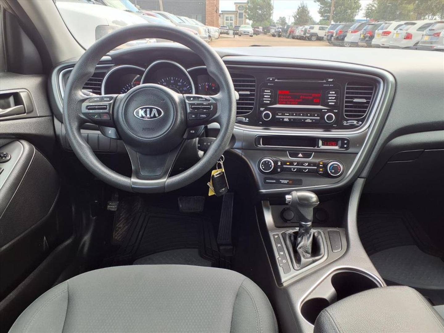 2015 Satin Metal Kia Optima LX (5XXGM4A73FG) with an 2.4L 2.4L I4 192hp 181ft. lbs. Direct Injection engine, 6-Speed Shiftable Automatic transmission, located at 1401 N. Hobart, Pampa, TX, 79065, (806) 665-9872, 35.549953, -100.975098 - Photo#10