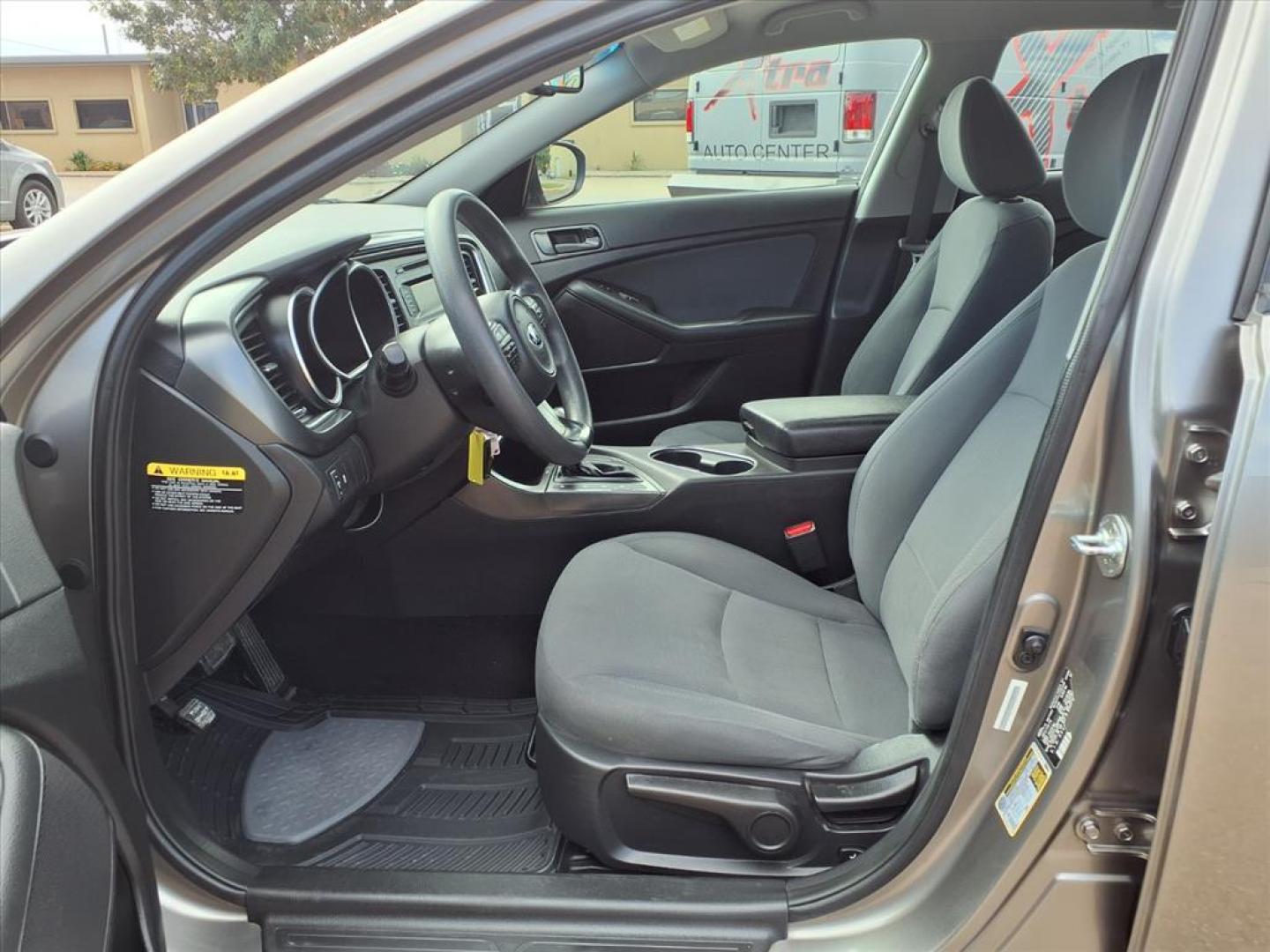 2015 Satin Metal Kia Optima LX (5XXGM4A73FG) with an 2.4L 2.4L I4 192hp 181ft. lbs. Direct Injection engine, 6-Speed Shiftable Automatic transmission, located at 1401 N. Hobart, Pampa, TX, 79065, (806) 665-9872, 35.549953, -100.975098 - Photo#11