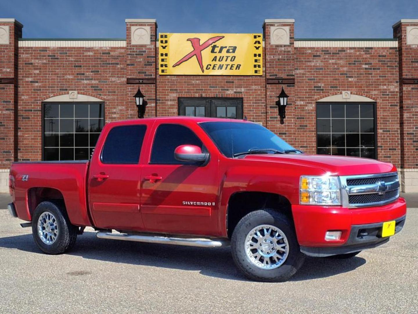 2008 Victory Red Chevrolet Silverado 1500 LTZ (2GCEK13J381) with an 5.3L Vortec Iron Block 5.3L V8 315hp 338ft. lbs. Fuel Injected engine, 4-Speed Automatic transmission, located at 1401 N. Hobart, Pampa, TX, 79065, (806) 665-9872, 35.549953, -100.975098 - Photo#0