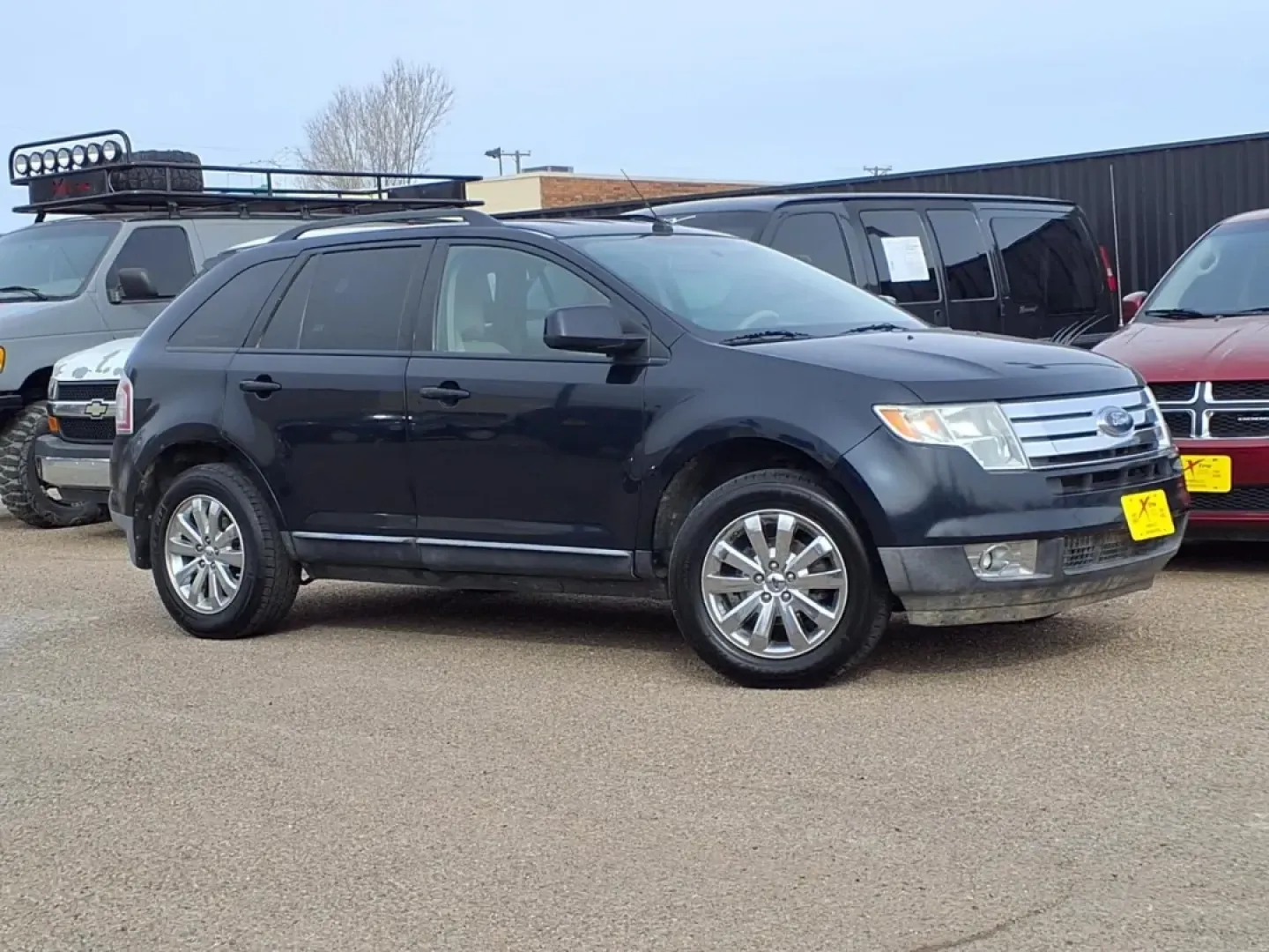 2008 Dark Ink Blue Clearcoat Metallic Di Ford Edge SEL (2FMDK38C58B) with an 3.5L engine, Automatic transmission, located at 1401 N. Hobart, Pampa, TX, 79065, (806) 665-9872, 35.549953, -100.975098 - Need a practical SUV for Texas-size errands, long commutes, and spontaneous weekend getaways without stretching your budget? This 2008 Ford Edge SEL is built for real life in Pampa-roomy enough for grocery runs and school drop-offs, comfortable for the drive down US-60, and smooth for daily commutin - Photo#0