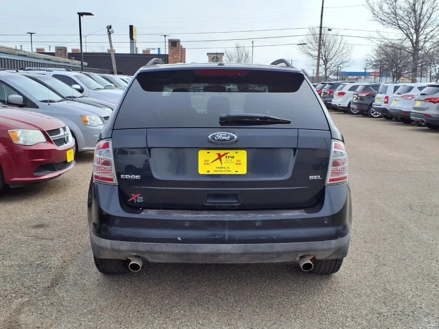 2008 Dark Ink Blue Clearcoat Metallic Di Ford Edge SEL (2FMDK38C58B) with an 3.5L engine, Automatic transmission, located at 1401 N. Hobart, Pampa, TX, 79065, (806) 665-9872, 35.549953, -100.975098 - Need a practical SUV for Texas-size errands, long commutes, and spontaneous weekend getaways without stretching your budget? This 2008 Ford Edge SEL is built for real life in Pampa-roomy enough for grocery runs and school drop-offs, comfortable for the drive down US-60, and smooth for daily commutin - Photo#3
