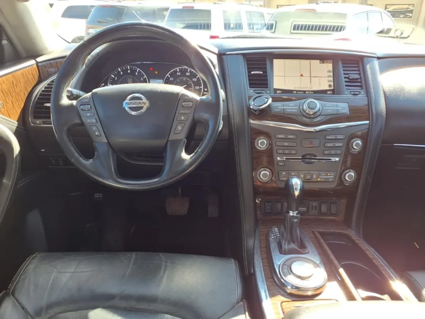 2019 Hermosa Blue Pearl Bw5 Nissan Armada SV (JN8AY2ND6K9) with an 5.6L engine, Automatic transmission, located at 1401 N. Hobart, Pampa, TX, 79065, (806) 665-9872, 35.549953, -100.975098 - Need a road-trip-ready SUV that can handle Texas highways, school drop-offs, and weekend getaways without feeling cramped? This 2019 Nissan Armada SV is built for real life-big family space, strong V8 power, and the confidence of a full-size SUV that's just as comfortable cruising through Pampa as i - Photo#11