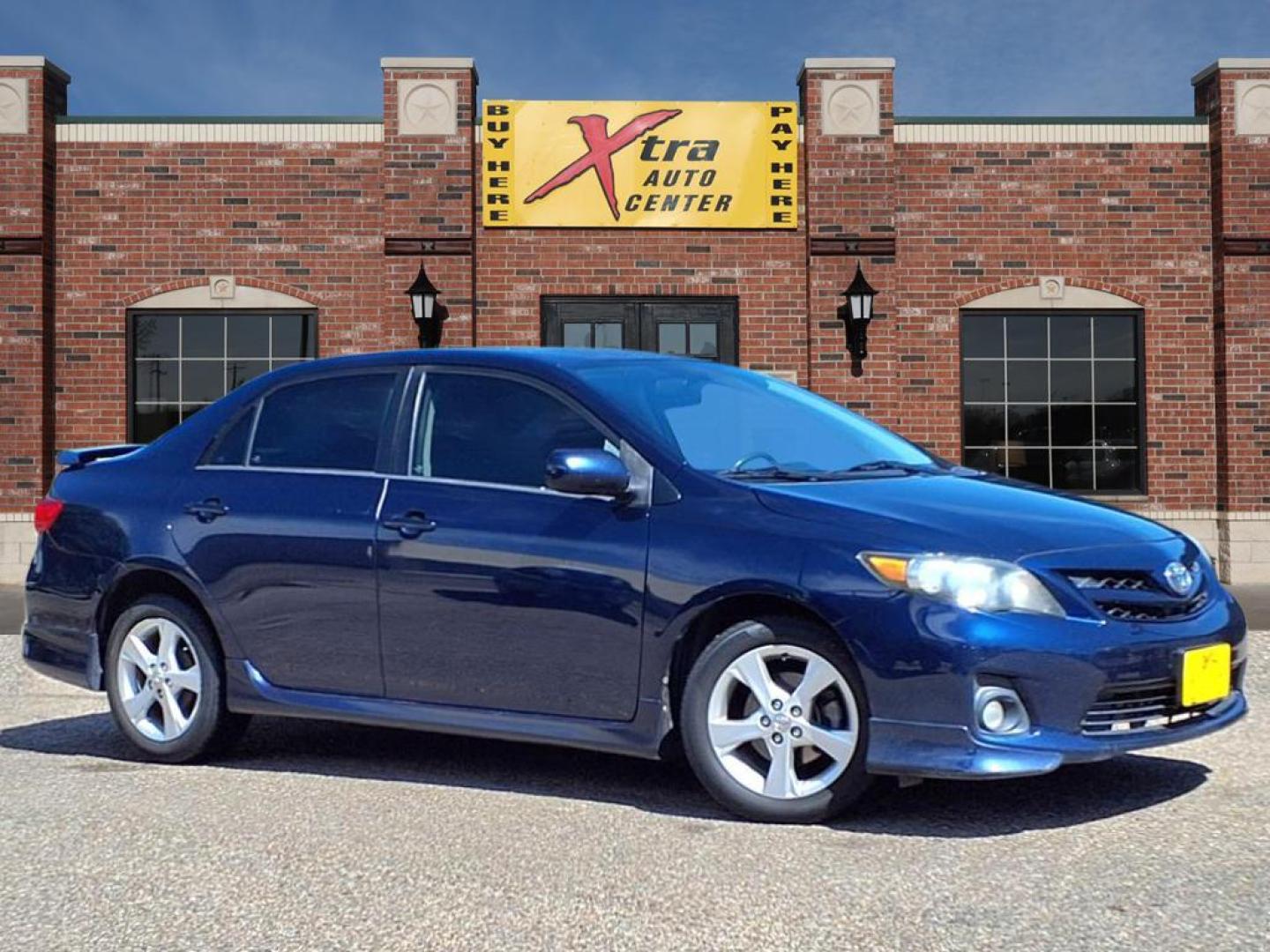 2012 Nautical Blue Metallic Toyota Corolla S (5YFBU4EE9CP) with an 1.8L 1.8L I4 132hp 128ft. lbs. Sequential Multiport Fuel Injection engine, 4-Speed Automatic transmission, located at 1401 N. Hobart, Pampa, TX, 79065, (806) 665-9872, 35.549953, -100.975098 - Photo#0
