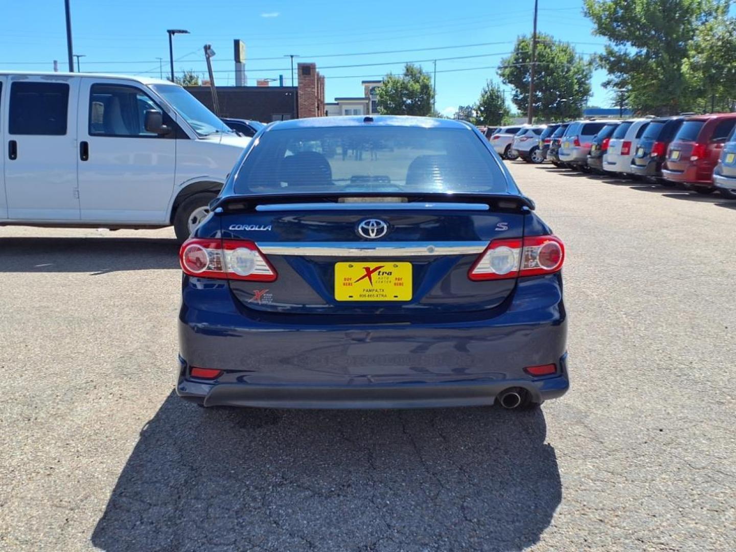 2012 Nautical Blue Metallic Toyota Corolla S (5YFBU4EE9CP) with an 1.8L 1.8L I4 132hp 128ft. lbs. Sequential Multiport Fuel Injection engine, 4-Speed Automatic transmission, located at 1401 N. Hobart, Pampa, TX, 79065, (806) 665-9872, 35.549953, -100.975098 - Photo#3