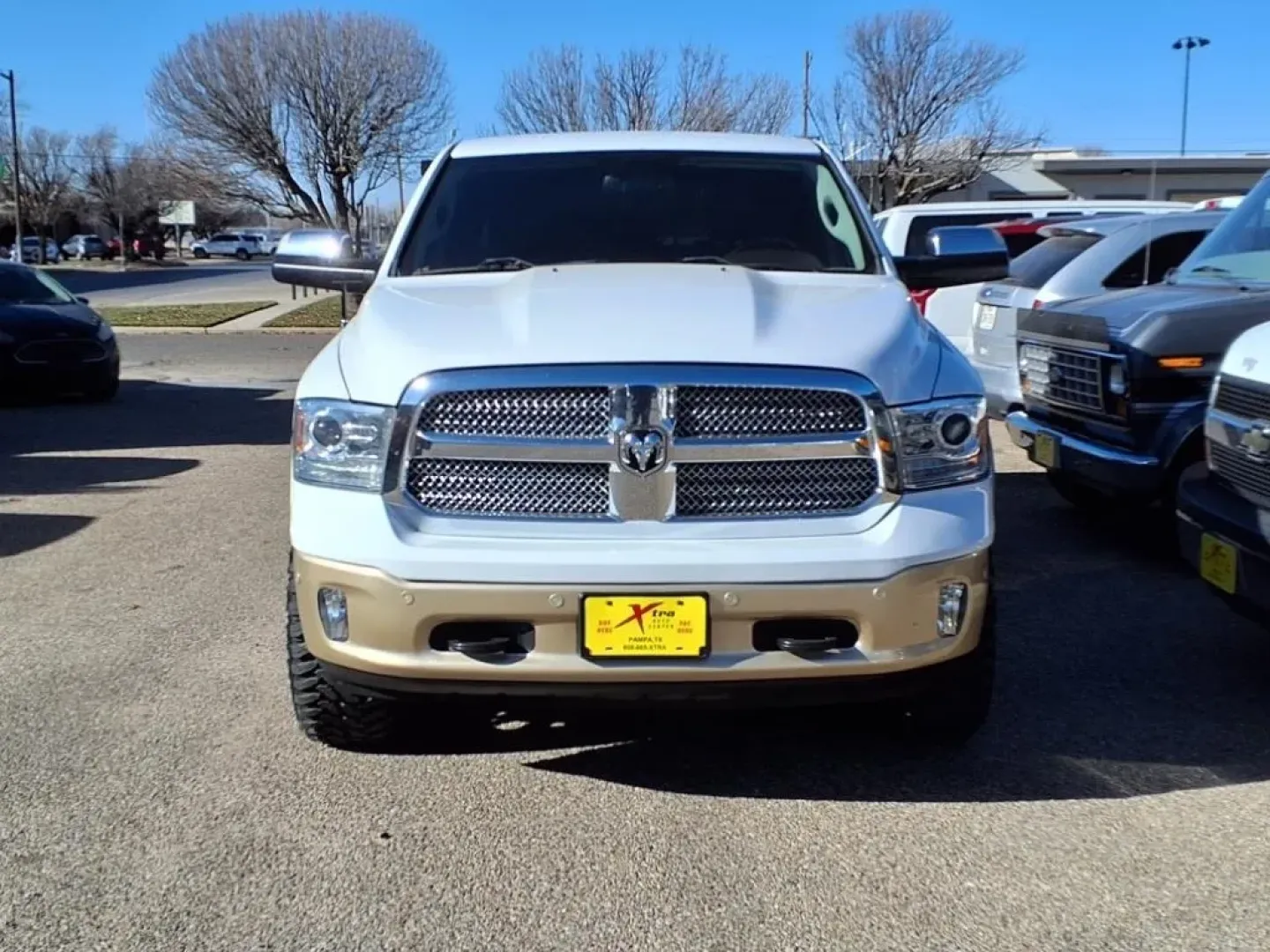 2016 Bright White Clear Coat/White Gold Clear Coat Pw7/ Ram 1500 Longhorn Crew Cab SWB 4WD (1C6RR7PTXGS) with an Other engine, Automatic transmission, located at 1401 N. Hobart, Pampa, TX, 79065, (806) 665-9872, 35.549953, -100.975098 - Experience the power of versatility with this 2016 Ram 1500 Longhorn Crew Cab! Ideal for those who crave adventure yet need a reliable vehicle for daily commutes, this truck seamlessly transitions from weekend warrior to everyday hero. Whether you're hauling equipment for a job in Pampa or heading o - Photo#1