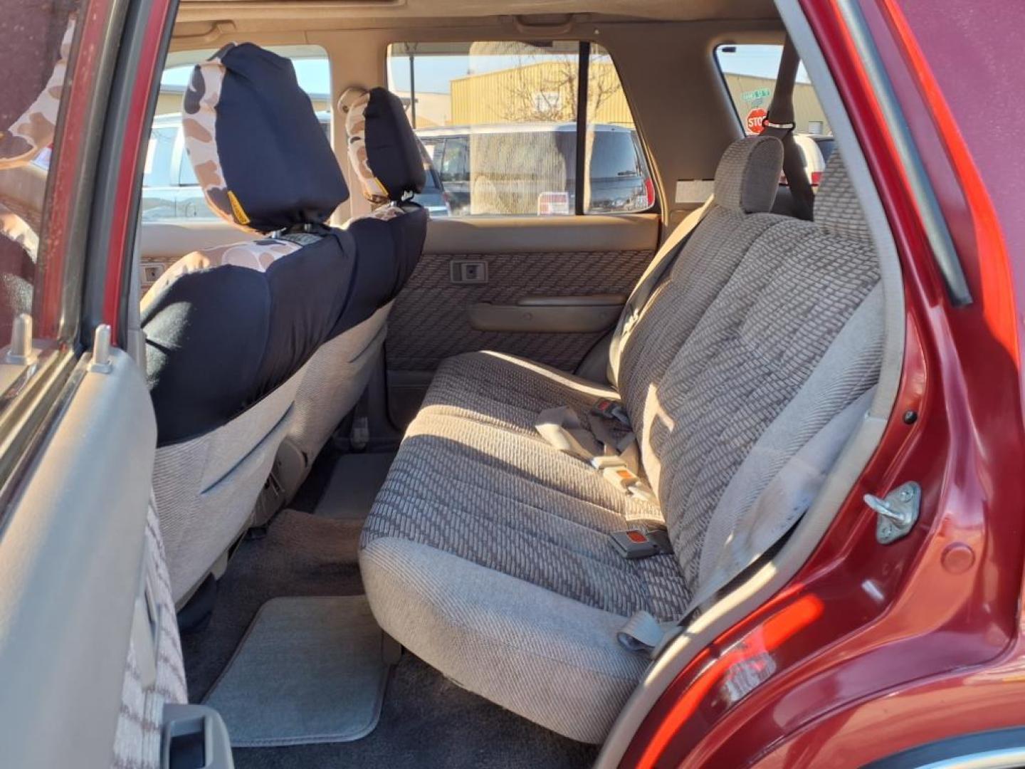 1995 Cardinal Red 000 Toyota 4Runner SR5 V6 (JT3VN39W4S8) with an 3.0L 3.0L V6 150hp 180ft. lbs. Fuel Injected engine, 5-Speed Manual transmission, located at 1401 N. Hobart, Pampa, TX, 79065, (806) 665-9872, 35.549953, -100.975098 - Photo#11