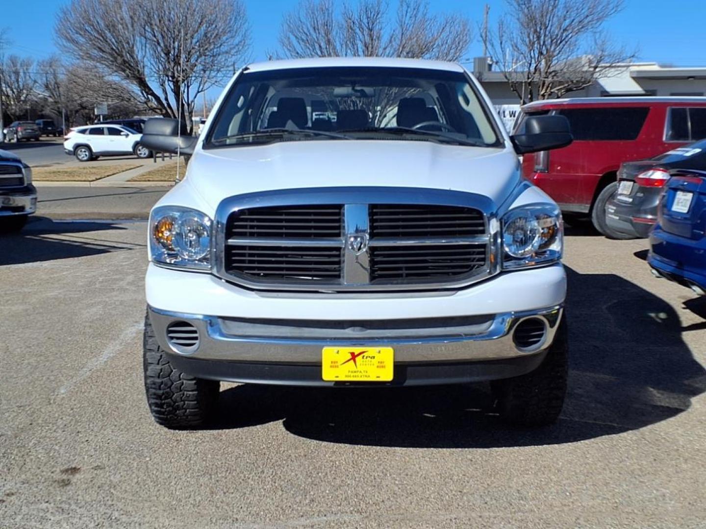 2006 Bright White Clearcoat Pw7 Dodge Ram 1500 SLT (3D7KS19D96G) with an 5.7L HEMI 5.7L V8 345hp 375ft. lbs. Sequential Multiport Fuel Injection engine, 5-Speed Automatic transmission, located at 1401 N. Hobart, Pampa, TX, 79065, (806) 665-9872, 35.549953, -100.975098 - Photo#1