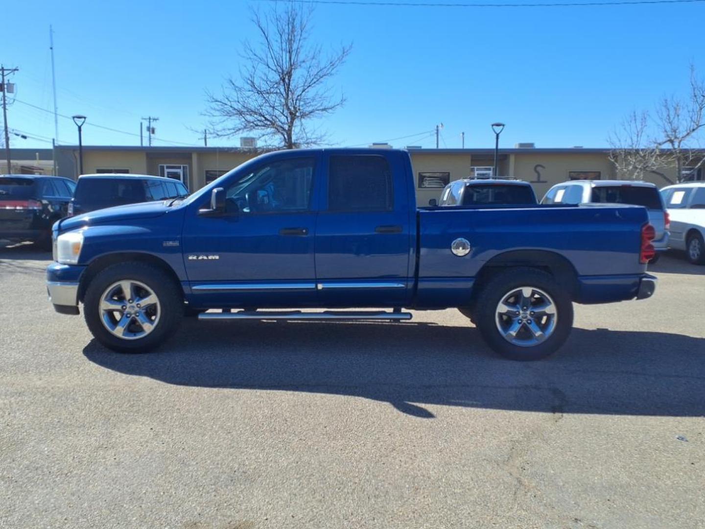2008 Electric Blue Pearl Coat Pb5 Dodge Ram 1500 ST (1D7HA18278S) with an 5.7L HEMI 5.7L V8 345hp 375ft. lbs. Sequential Multiport Fuel Injection engine, 5-Speed Automatic transmission, located at 1401 N. Hobart, Pampa, TX, 79065, (806) 665-9872, 35.549953, -100.975098 - Photo#4