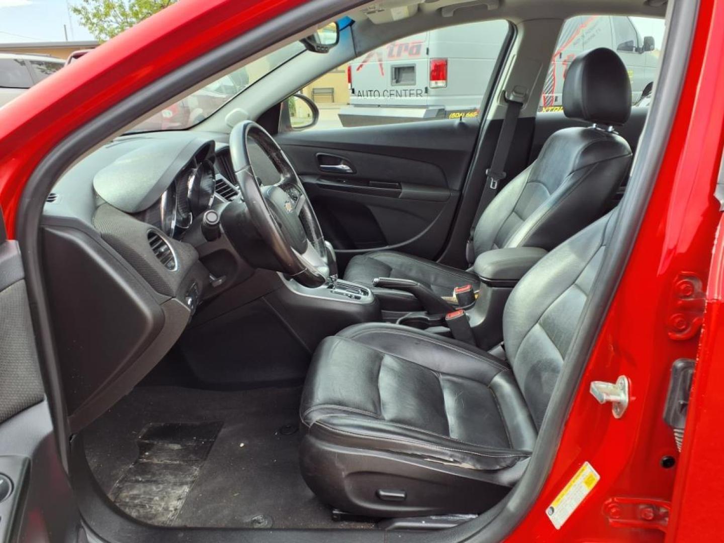 2014 Red Hot G7c Chevrolet Cruze LTZ Auto (1G1PG5SB9E7) with an 1.4L Ecotec 1.4L Turbo I4 138hp 148ft. lbs. Sequential Multiport Fuel Injection engine, 6-Speed Shiftable Automatic transmission, located at 1401 N. Hobart, Pampa, TX, 79065, (806) 665-9872, 35.549953, -100.975098 - Photo#11