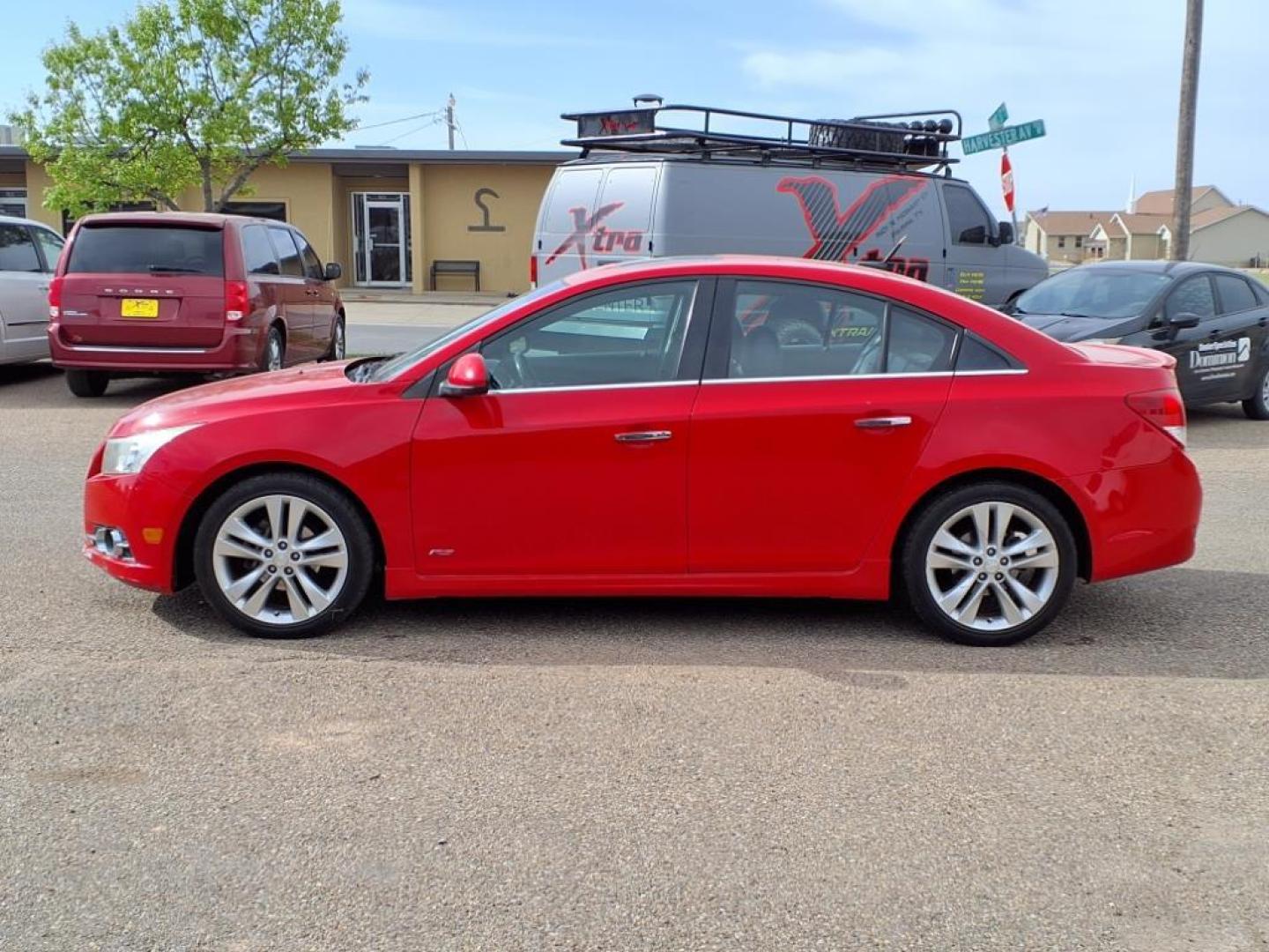 2014 Red Hot G7c Chevrolet Cruze LTZ Auto (1G1PG5SB9E7) with an 1.4L Ecotec 1.4L Turbo I4 138hp 148ft. lbs. Sequential Multiport Fuel Injection engine, 6-Speed Shiftable Automatic transmission, located at 1401 N. Hobart, Pampa, TX, 79065, (806) 665-9872, 35.549953, -100.975098 - Photo#4