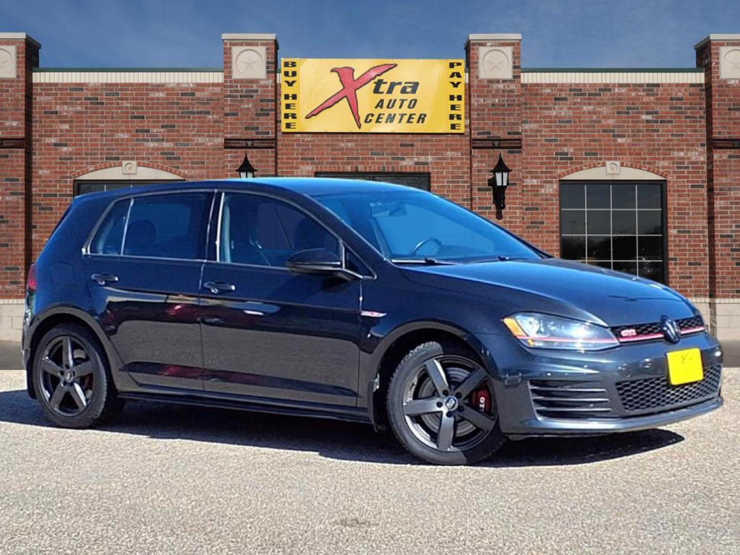 2017 Carbon Steel Gray Metallic Volkswagen Golf GTI Sport (3VW447AU2HM) with an 2.0L 2.0L Turbo I4 220hp 258ft. lbs. Direct Injection engine, 6-Speed Double Clutch transmission, located at 1401 N. Hobart, Pampa, TX, 79065, (806) 665-9872, 35.549953, -100.975098 - Photo#0