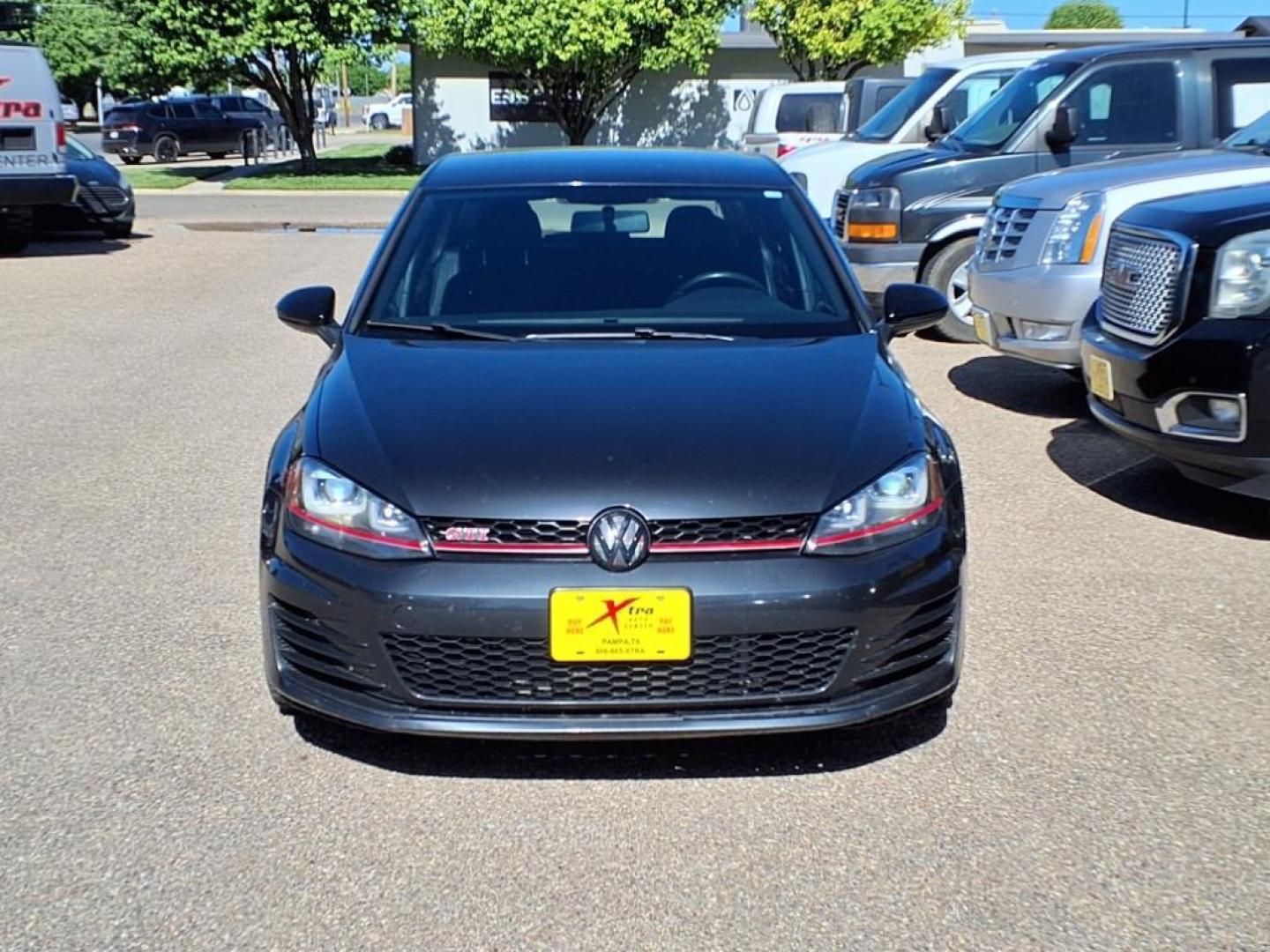 2017 Carbon Steel Gray Metallic Volkswagen Golf GTI Sport (3VW447AU2HM) with an 2.0L 2.0L Turbo I4 220hp 258ft. lbs. Direct Injection engine, 6-Speed Double Clutch transmission, located at 1401 N. Hobart, Pampa, TX, 79065, (806) 665-9872, 35.549953, -100.975098 - Photo#1
