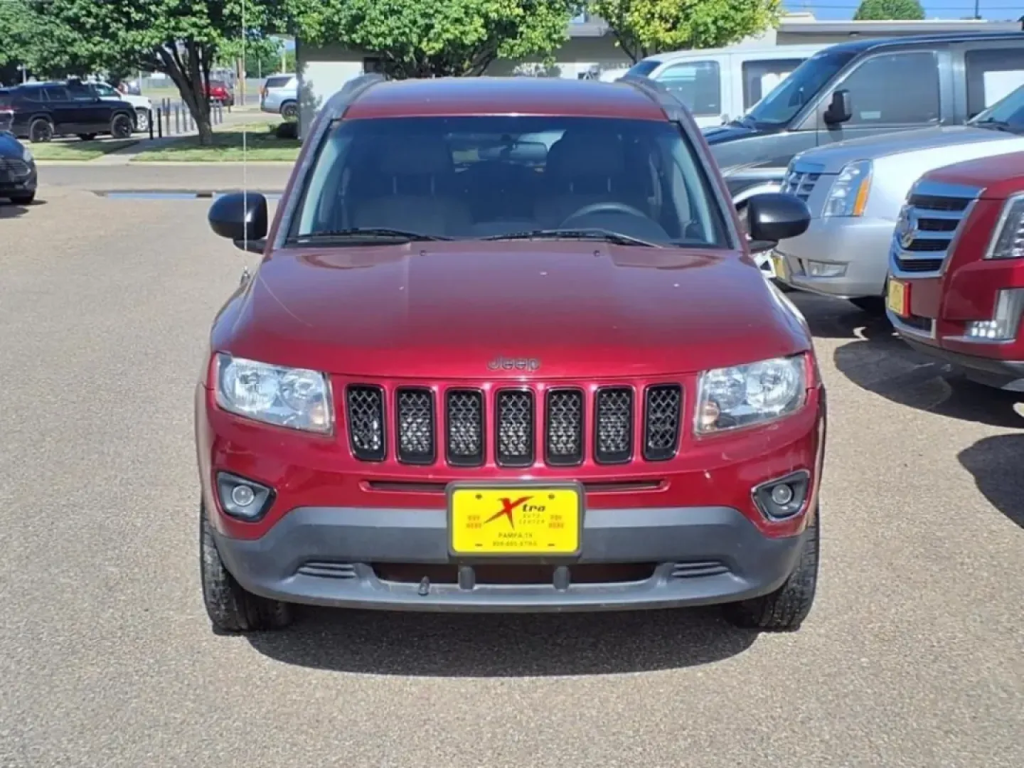 2015 Deep Cherry Red Crystal Pearl Coat Prp Jeep Compass Sport FWD (1C4NJCBAXFD) with an Other engine, CVT transmission, located at 1401 N. Hobart, Pampa, TX, 79065, (806) 665-9872, 35.549953, -100.975098 - **Explore Your Next Adventure with the 2015 Jeep Compass Sport FWD!**<br /> <br /> Are you ready to elevate your weekend adventures or daily commutes? The 2015 Jeep Compass Sport FWD is the perfect companion for those looking to embrace a versatile lifestyle without breaking the bank. Whether you're - Photo#1