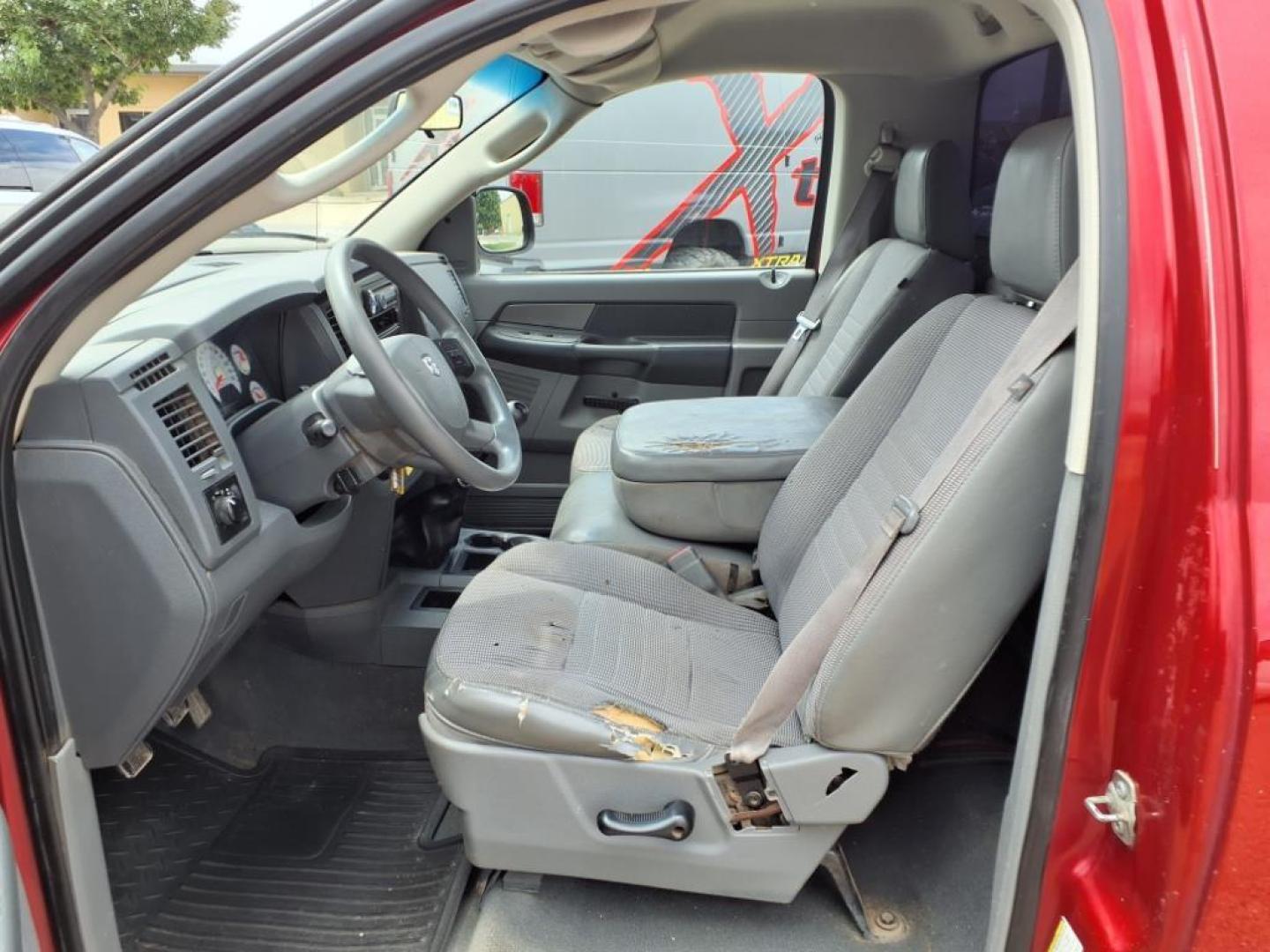 2008 Inferno Red Crystal Pearl Coat Dodge Ram 1500 ST (1D7HA16K78J) with an 3.7L 3.7L V6 215hp 235ft. lbs. Sequential Multiport Fuel Injection engine, 6-Speed Manual transmission, located at 1401 N. Hobart, Pampa, TX, 79065, (806) 665-9872, 35.549953, -100.975098 - Photo#10