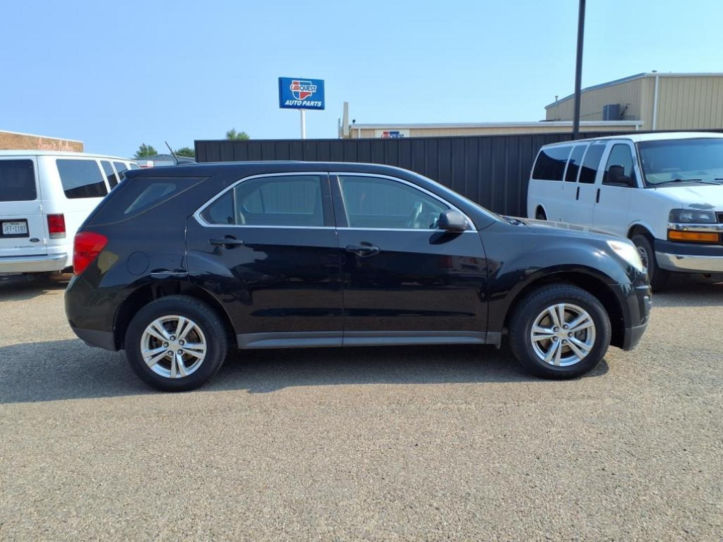 2015 Black Chevrolet Equinox LS (2GNALAEK9F1) with an 2.4L 2.4L I4 182hp 172ft. lbs. Direct Injection engine, 6-Speed Shiftable Automatic transmission, located at 1401 N. Hobart, Pampa, TX, 79065, (806) 665-9872, 35.549953, -100.975098 - Photo#2