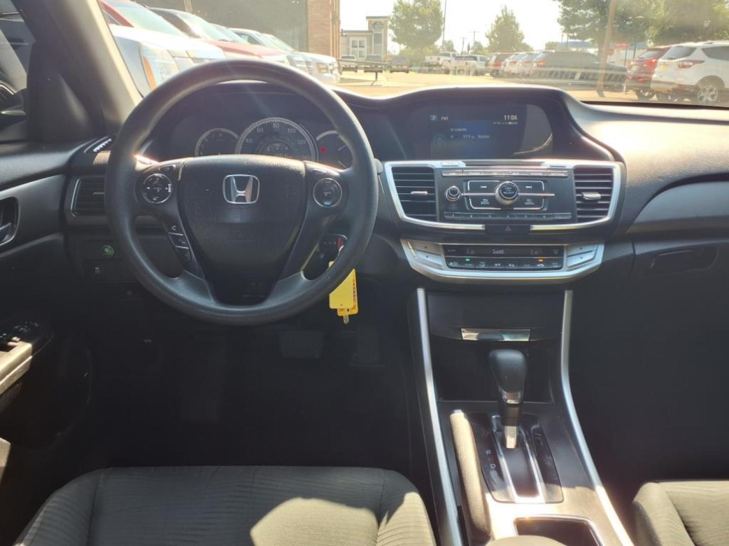 2014 Hematite Metallic Gn Honda Accord LX (1HGCR2F30EA) with an 2.4L 2.4L I4 185hp 181ft. lbs. Direct Injection engine, CVT transmission, located at 1401 N. Hobart, Pampa, TX, 79065, (806) 665-9872, 35.549953, -100.975098 - Photo#11
