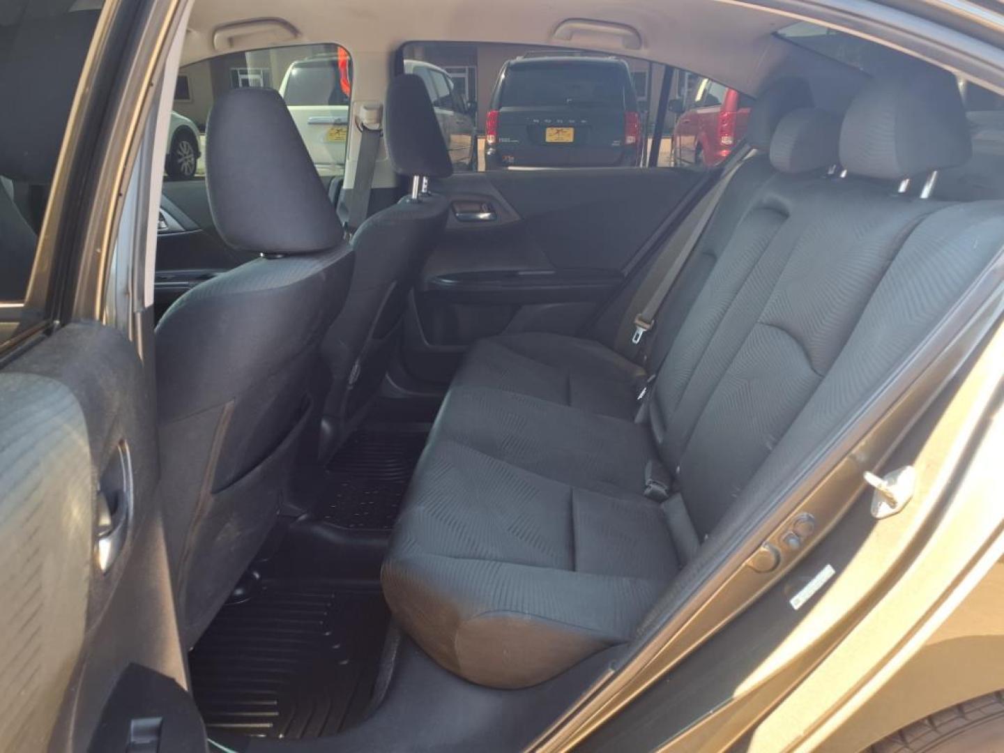 2014 Hematite Metallic Gn Honda Accord LX (1HGCR2F30EA) with an 2.4L 2.4L I4 185hp 181ft. lbs. Direct Injection engine, CVT transmission, located at 1401 N. Hobart, Pampa, TX, 79065, (806) 665-9872, 35.549953, -100.975098 - Photo#13