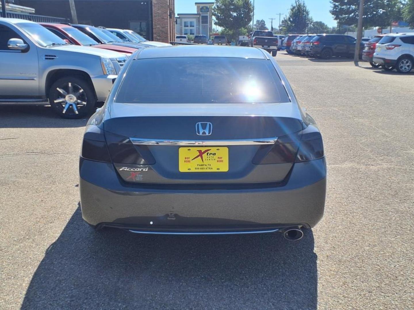 2014 Hematite Metallic Gn Honda Accord LX (1HGCR2F30EA) with an 2.4L 2.4L I4 185hp 181ft. lbs. Direct Injection engine, CVT transmission, located at 1401 N. Hobart, Pampa, TX, 79065, (806) 665-9872, 35.549953, -100.975098 - Photo#3