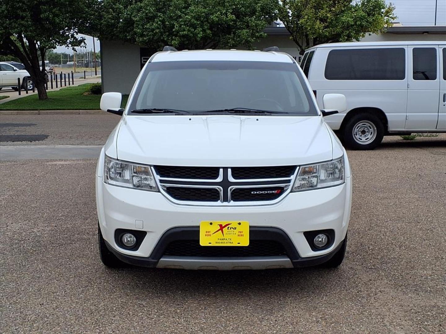 2016 White Dodge Journey SXT (3C4PDCBG0GT) with an 3.6L Pentastar 3.6L Flex Fuel V6 283hp 260ft. lbs. Sequential Multiport Fuel Injection engine, 6-Speed Shiftable Automatic transmission, located at 1401 N. Hobart, Pampa, TX, 79065, (806) 665-9872, 35.549953, -100.975098 - Photo#1