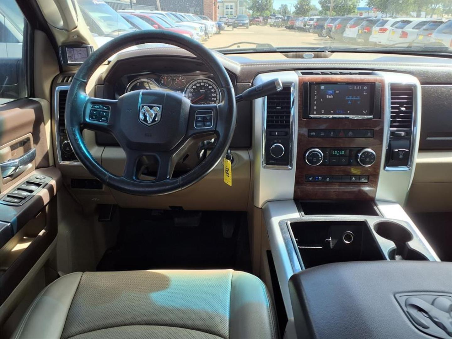 2012 Mineral Gray Metallic Clear Coat/Bright Silver Met RAM 2500 Laramie (3C6UD5FL0CG) with an 6.7L Cummins 6.7L Diesel Turbo I6 350hp 650ft. lbs. Common Rail Direct Injection engine, 6-Speed Shiftable Automatic transmission, located at 1401 N. Hobart, Pampa, TX, 79065, (806) 665-9872, 35.549953, -100.975098 - Photo#11