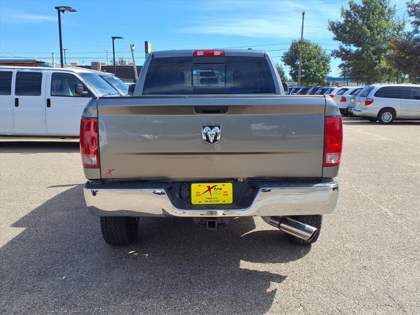 2012 Mineral Gray Metallic Clear Coat/Bright Silver Met RAM 2500 Laramie (3C6UD5FL0CG) with an 6.7L Cummins 6.7L Diesel Turbo I6 350hp 650ft. lbs. Common Rail Direct Injection engine, 6-Speed Shiftable Automatic transmission, located at 1401 N. Hobart, Pampa, TX, 79065, (806) 665-9872, 35.549953, -100.975098 - Photo#3