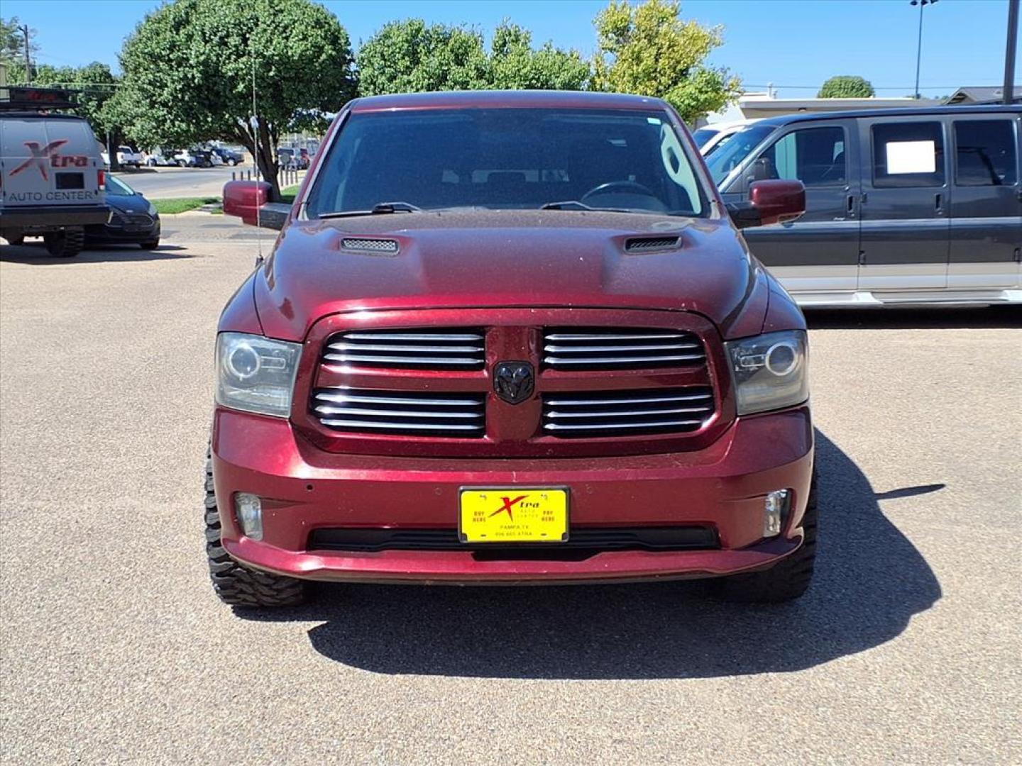 2016 Delmonico Red Pearl Coat RAM 1500 Sport (1C6RR7MT6GS) with an 5.7L HEMI 5.7L V8 395hp 410ft. lbs. Sequential Multiport Fuel Injection engine, 8-Speed Shiftable Automatic transmission, located at 1401 N. Hobart, Pampa, TX, 79065, (806) 665-9872, 35.549953, -100.975098 - Photo#1