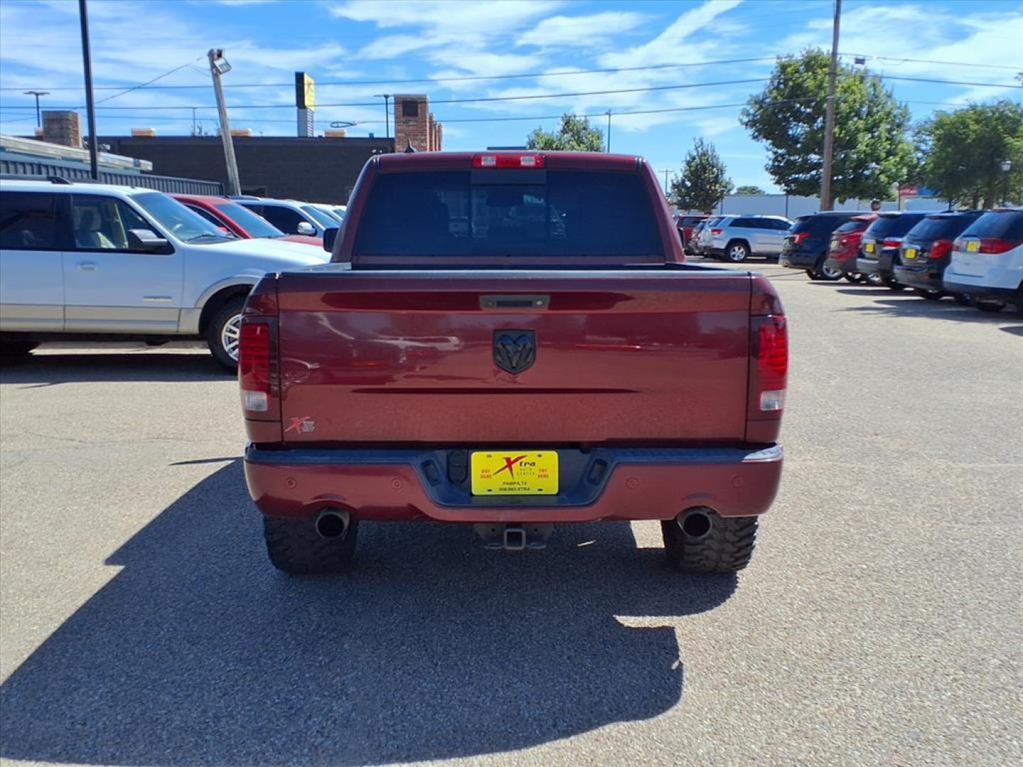 2016 Delmonico Red Pearl Coat RAM 1500 Sport (1C6RR7MT6GS) with an 5.7L HEMI 5.7L V8 395hp 410ft. lbs. Sequential Multiport Fuel Injection engine, 8-Speed Shiftable Automatic transmission, located at 1401 N. Hobart, Pampa, TX, 79065, (806) 665-9872, 35.549953, -100.975098 - Photo#3