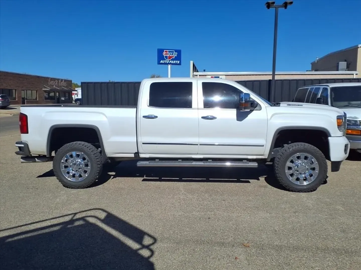 2018 GMC Sierra 2500HD Denali Crew Cab 4WD (1GT12UEYXJF) with an Other engine, Automatic transmission, located at 1401 N. Hobart, Pampa, TX, 79065, (806) 665-9872, 35.549953, -100.975098 - Elevate your lifestyle with the perfect blend of power, comfort, and versatility with this stunning 2018 GMC Sierra 2500HD Denali Crew Cab 4WD, available now at Xtra Auto Center, your trusted Buy Here Pay Here dealership in Pampa, TX. This rugged yet refined truck is designed to meet the needs of bo - Photo#2