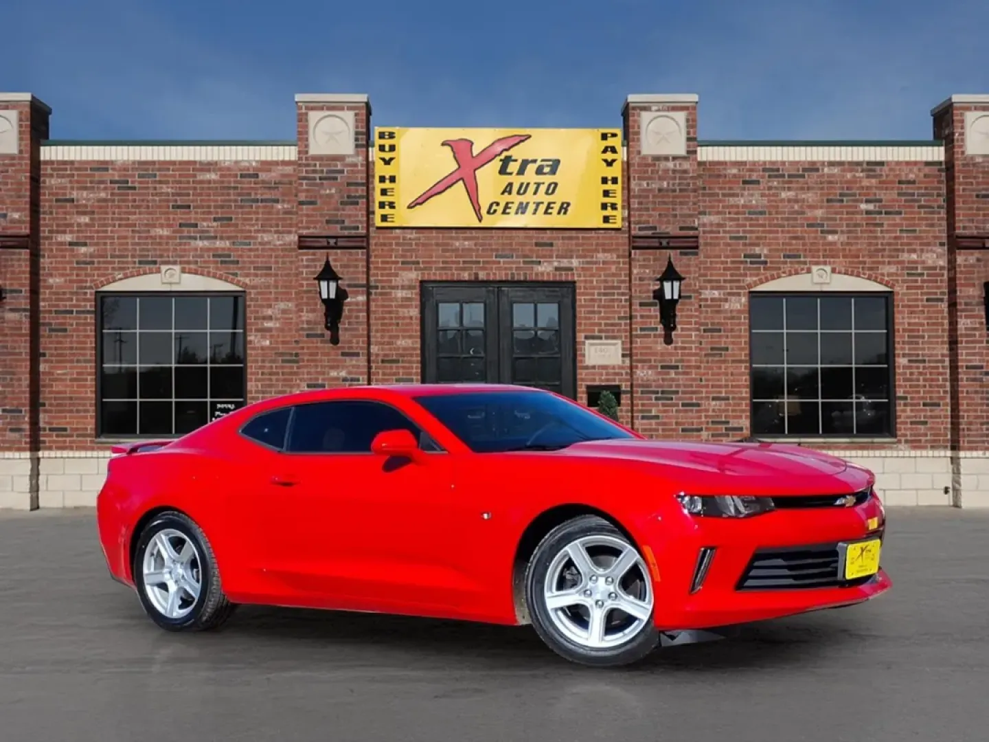 2017 Chevrolet CAMARO LT (1G1FB1RX5H0) with an 2.0L engine, Automatic transmission, located at 1401 N. Hobart, Pampa, TX, 79065, (806) 665-9872, 35.549953, -100.975098 - Turn your everyday drive into something you actually look forward to-this red 2017 Chevrolet Camaro LT Coupe is built for the commuter who wants excitement, the weekend road-tripper chasing open Texas highways, and the budget-conscious buyer who still wants a head-turning ride. Whether you're cruisi - Photo#0