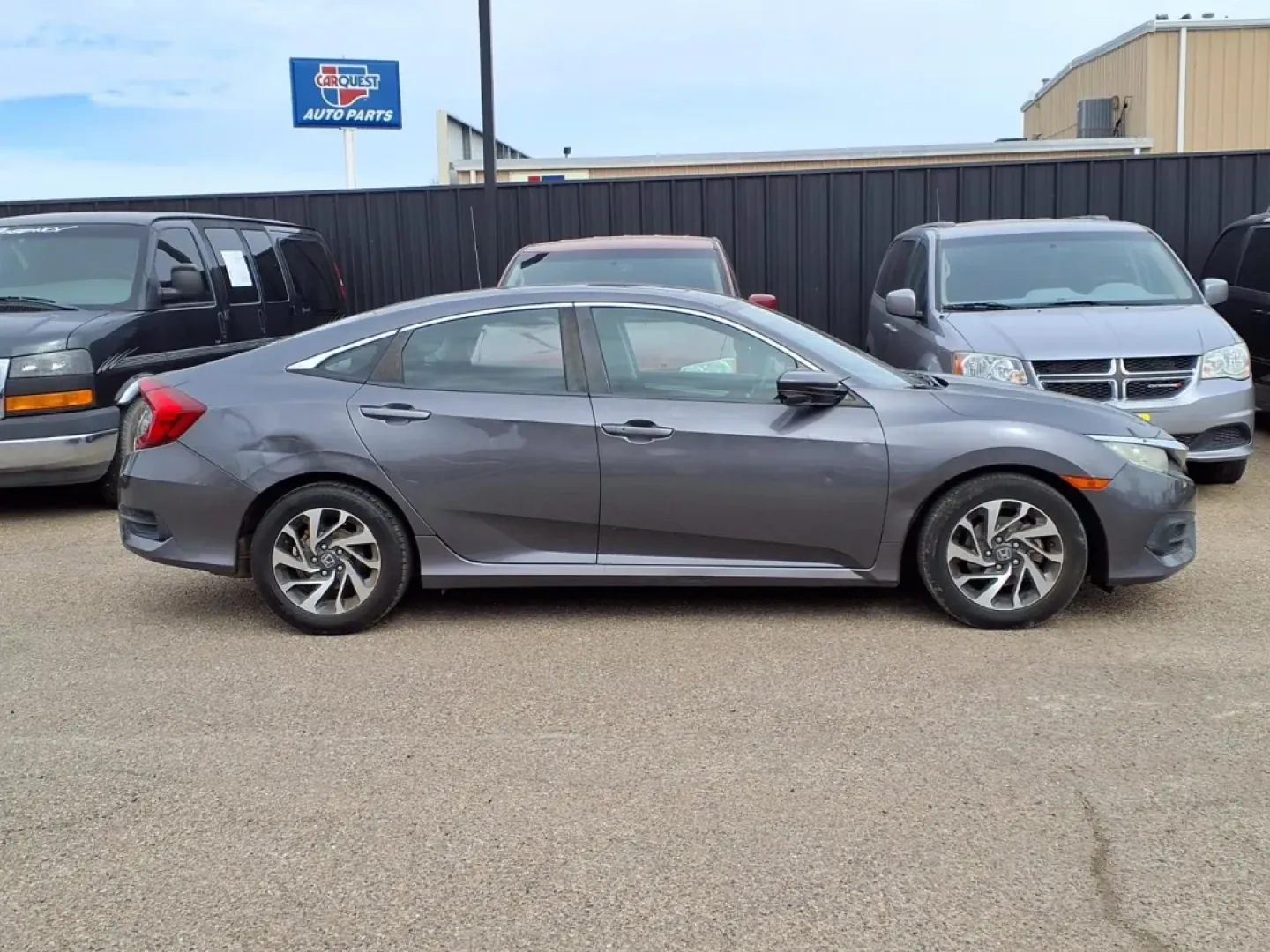 2016 Honda CIVIC EX (19XFC2F74GE) with an 2.0L engine, CVT transmission, located at 1401 N. Hobart, Pampa, TX, 79065, (806) 665-9872, 35.549953, -100.975098 - Need a dependable daily driver for the Panhandle-something that can handle long commutes on US-60, quick school drop-offs, and weekend runs to Lake McClellan without draining your budget? This 2016 Honda Civic EX sedan is built for real life in Pampa, offering Honda reliability, excellent comfort, a - Photo#2