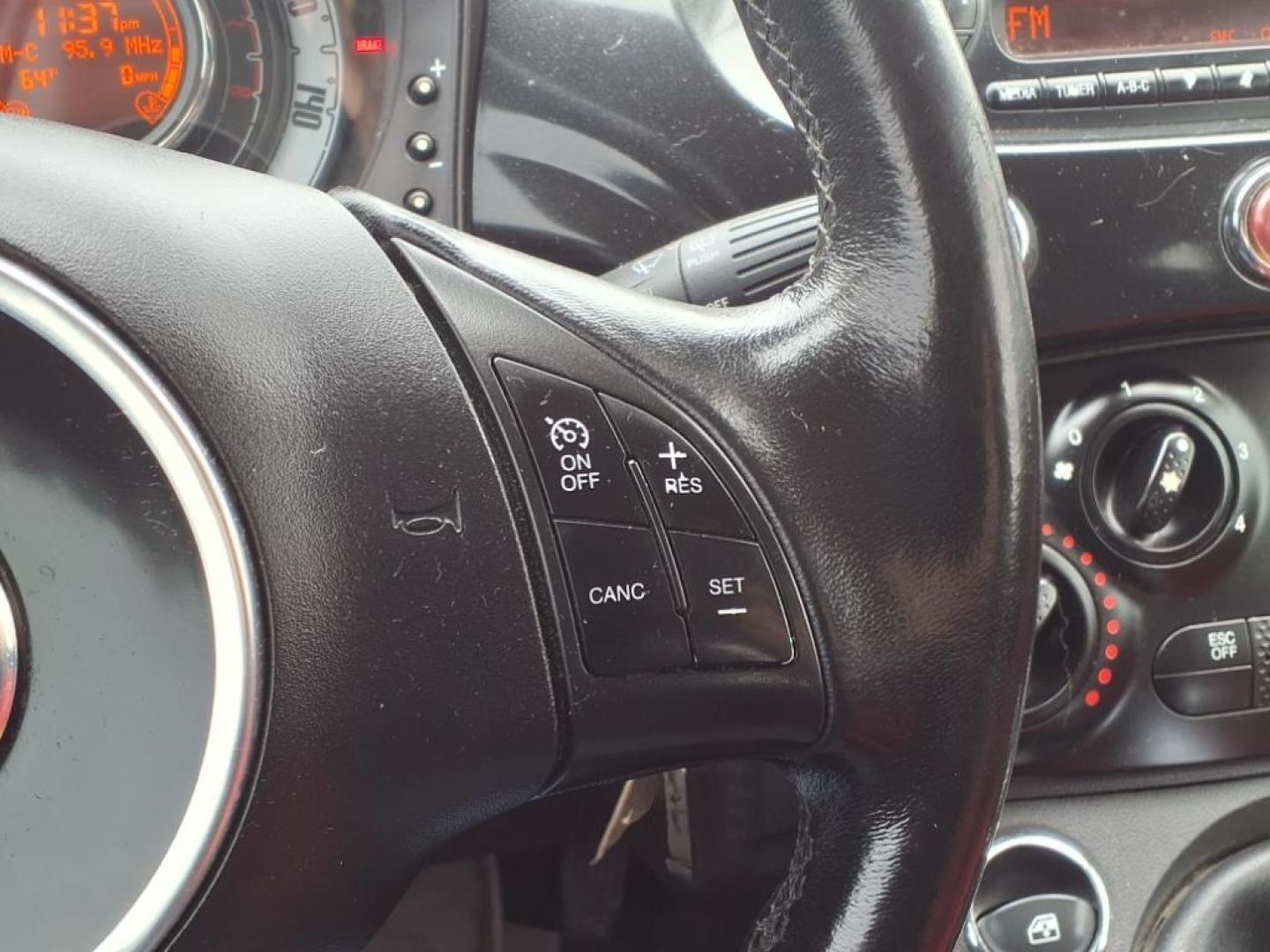 2012 Nero Pxr FIAT 500 Pop (3C3CFFARXCT) with an 1.4L 1.4L I4 101hp 98ft. lbs. Sequential Multiport Fuel Injection engine, 5-Speed Manual transmission, located at 1401 N. Hobart, Pampa, TX, 79065, (806) 665-9872, 35.549953, -100.975098 - Photo#6