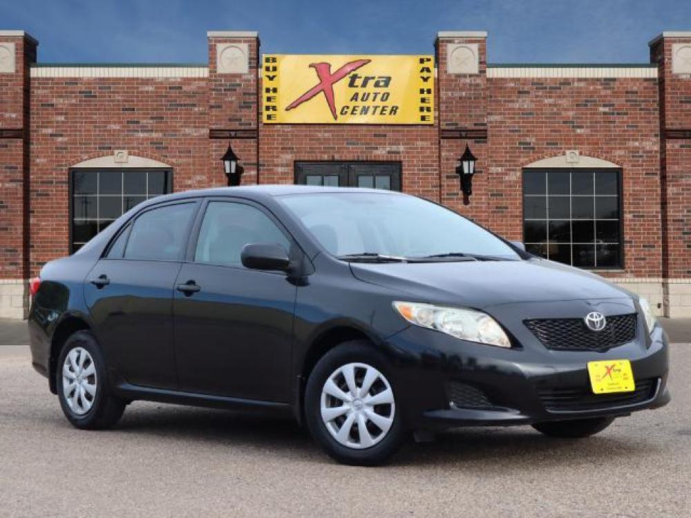 2010 Black Sand Pearl Toyota Corolla Base (1NXBU4EE6AZ) with an 1.8 4 Cylinder Sequential Multiport Fuel Injection engine, Automatic transmission, located at 1401 N. Hobart, Pampa, TX, 79065, (806) 665-9872, 35.549641, -100.971878 - Photo #0