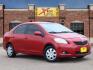 2011 Barcelona Red Metallic Toyota Yaris Base (JTDBT4K34B1) with an 1.5 4 Cylinder Sequential Multiport Fuel Injection engine, Automatic transmission, located at 1401 N. Hobart, Pampa, TX, 79065, (806) 665-9872, 35.549641, -100.971878 - Photo #0